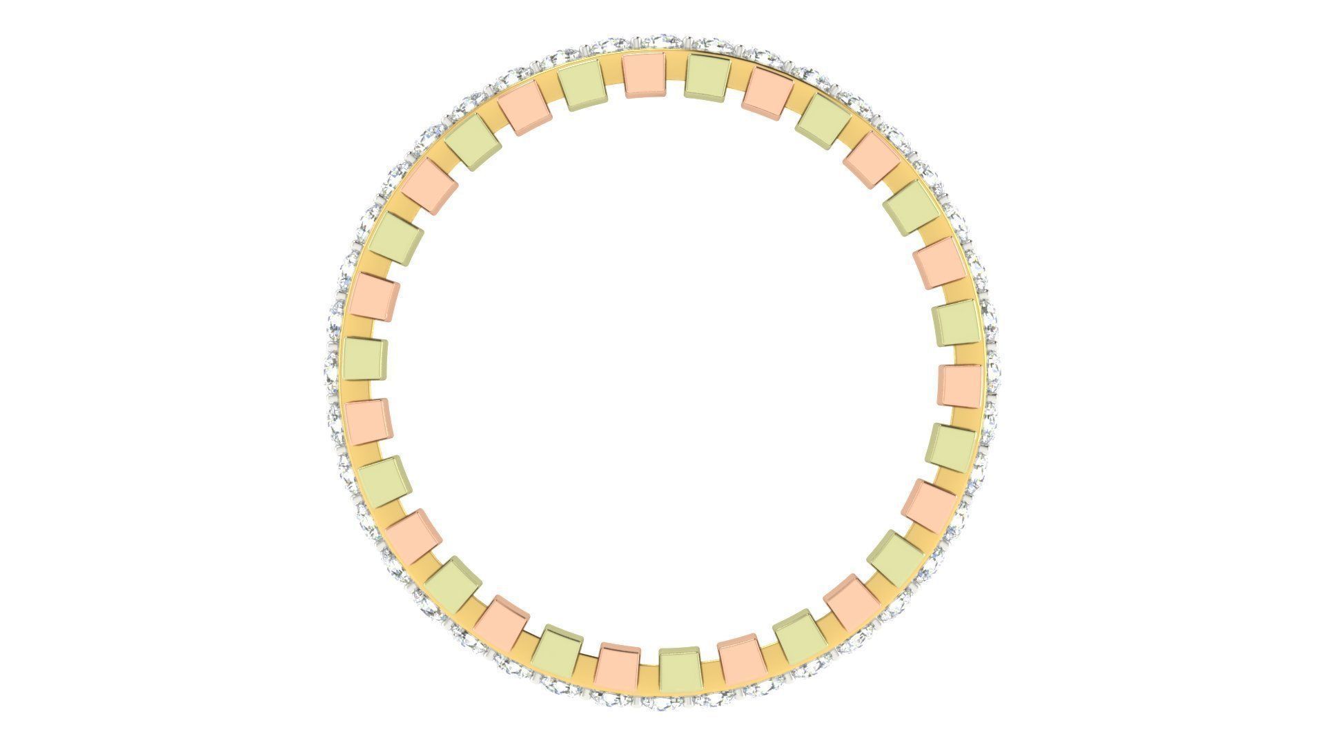 Couple Band Ring 3dm stl render detail 3D print model_9