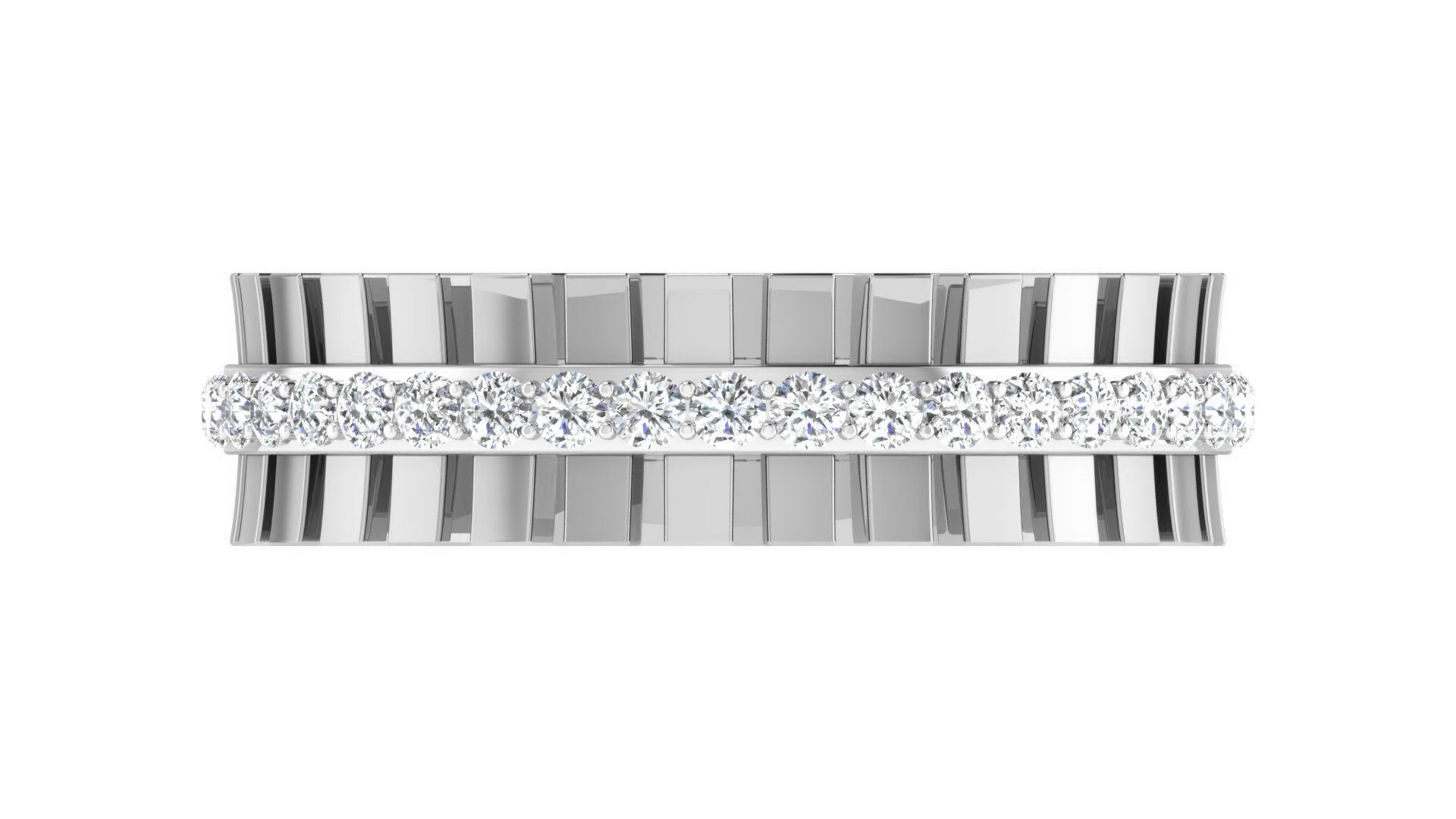 Couple Band Ring 3dm stl render detail 3D print model_13