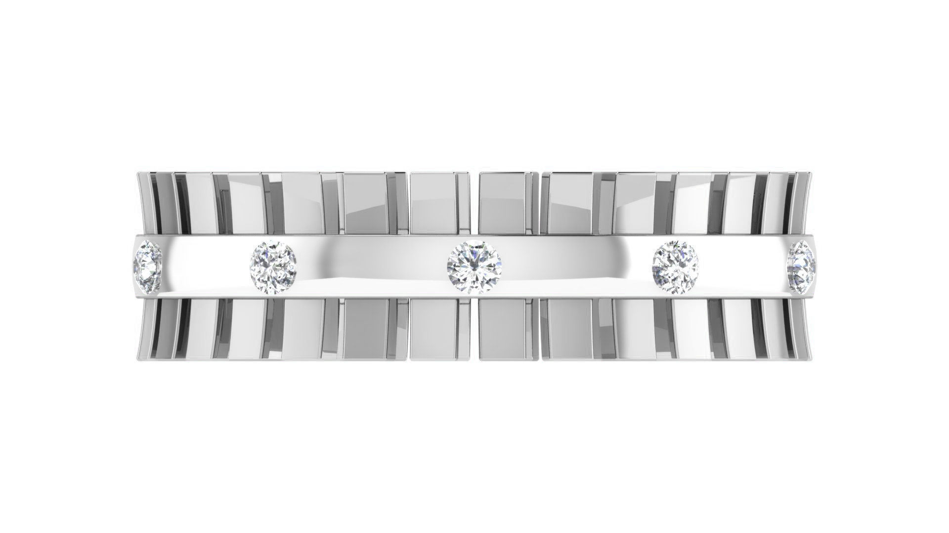 Couple Band Ring 3dm stl render detail 3D print model_25