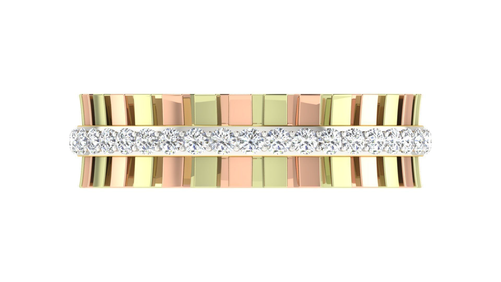 Couple Band Ring 3dm stl render detail 3D print model_14