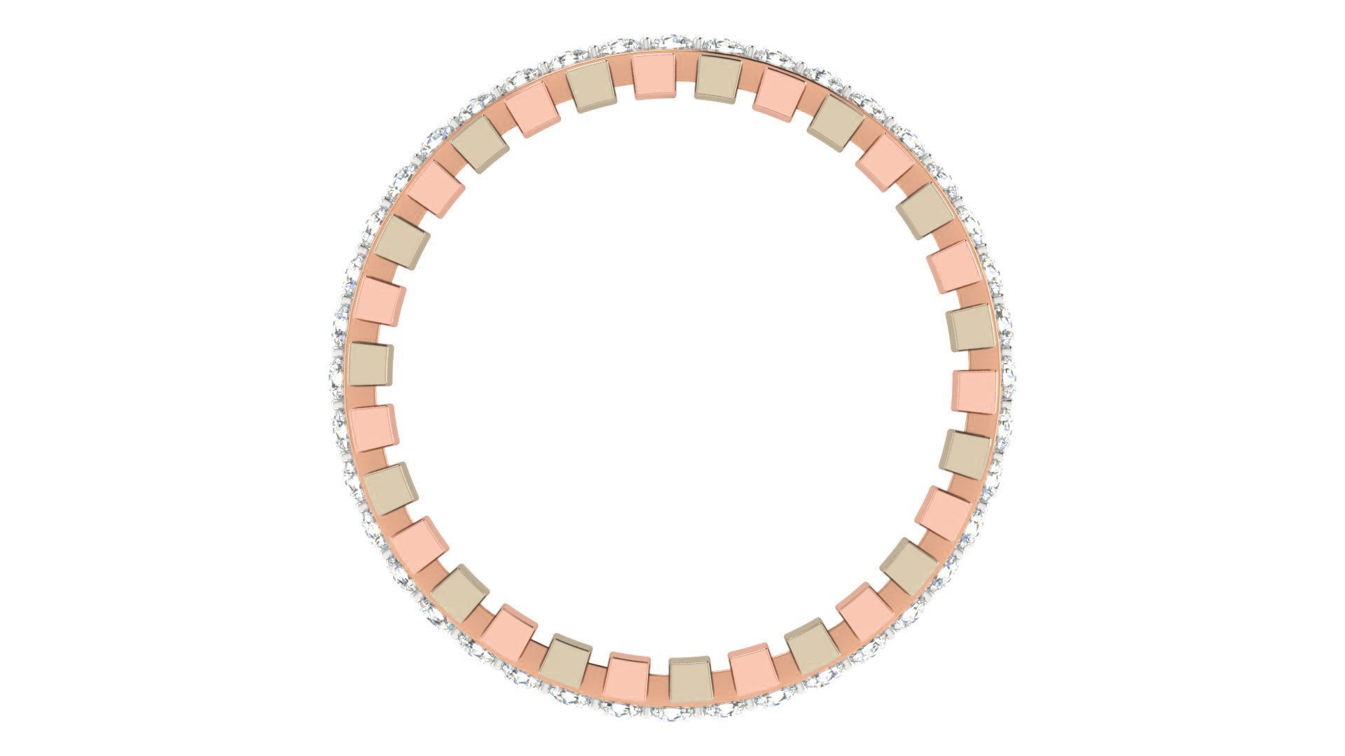 Couple Band Ring 3dm stl render detail 3D print model_7