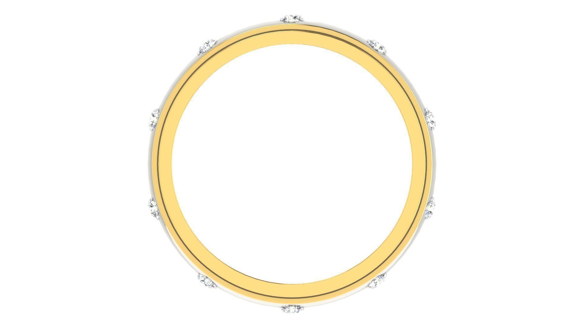 Couple Band Ring 3dm stl render detail 3D print model_19