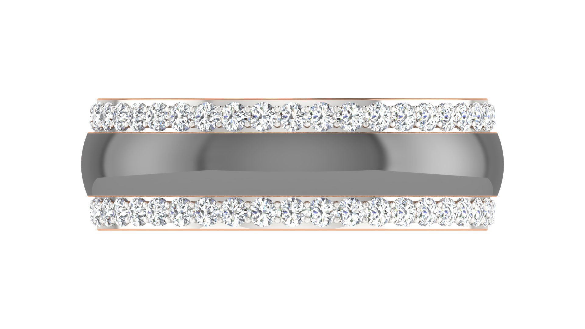 Couple Band Ring 3dm stl render detail 3D print model_14