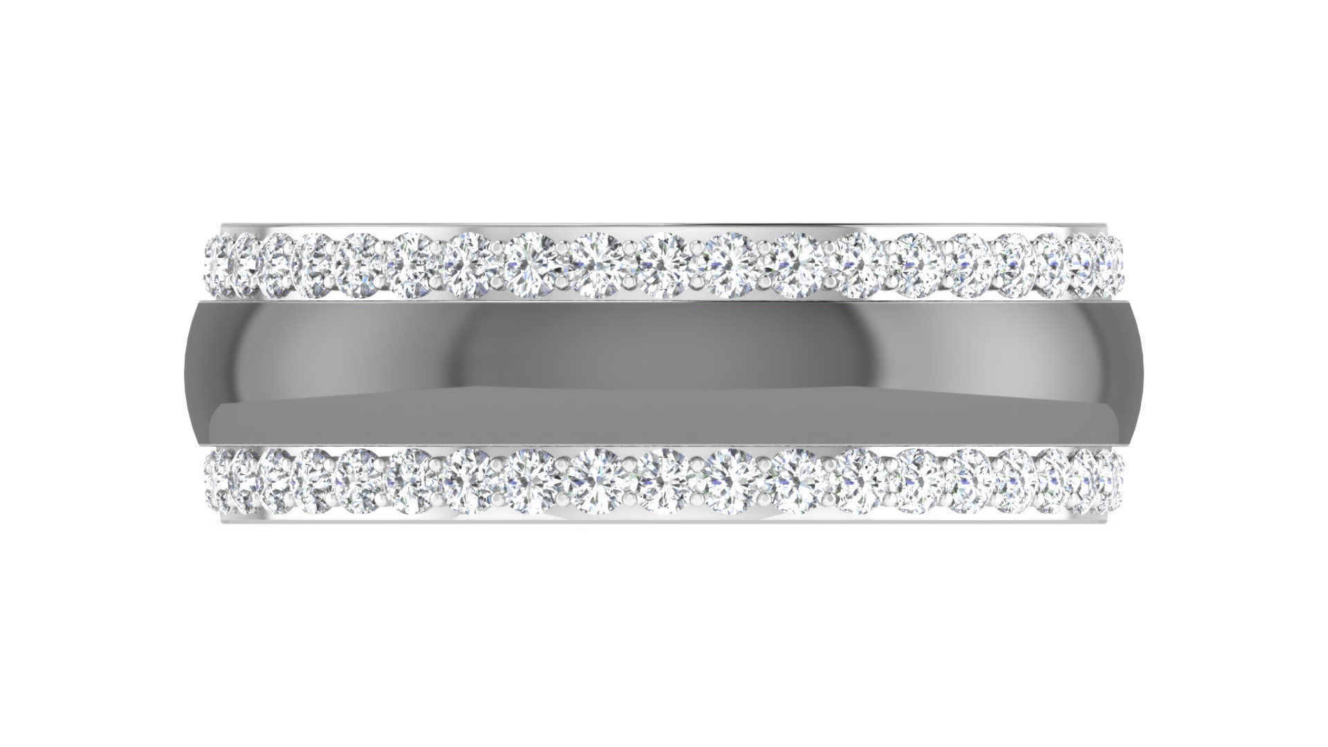 Couple Band Ring 3dm stl render detail 3D print model_15