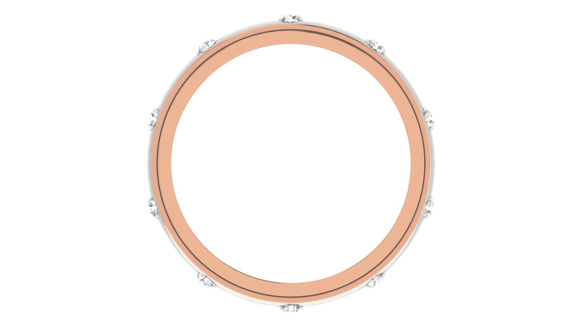 Couple Band Ring 3dm stl render detail 3D print model_21