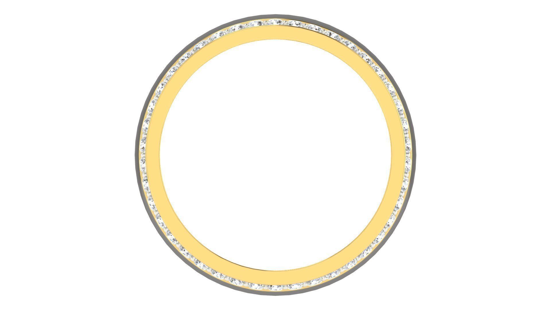 Couple Band Ring 3dm stl render detail 3D print model_7