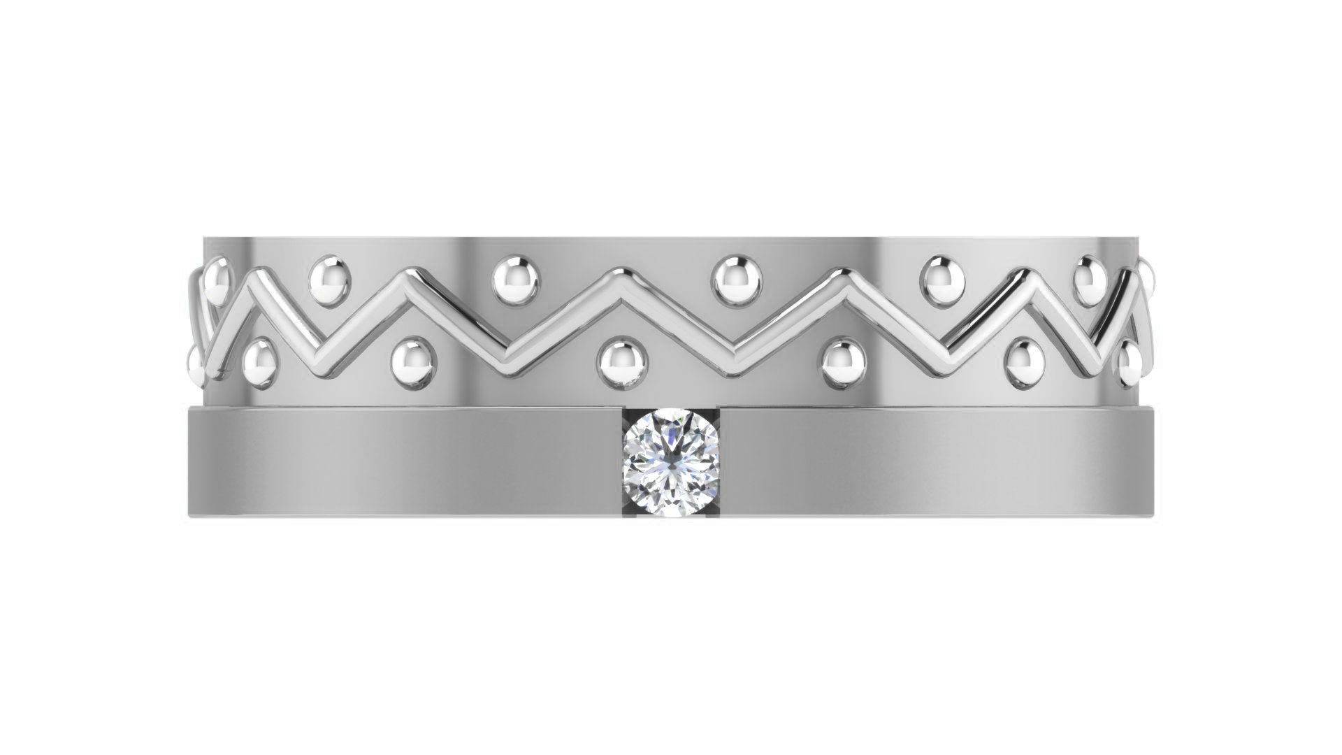 Couple Band Ring 3dm stl render detail 3D print model_14