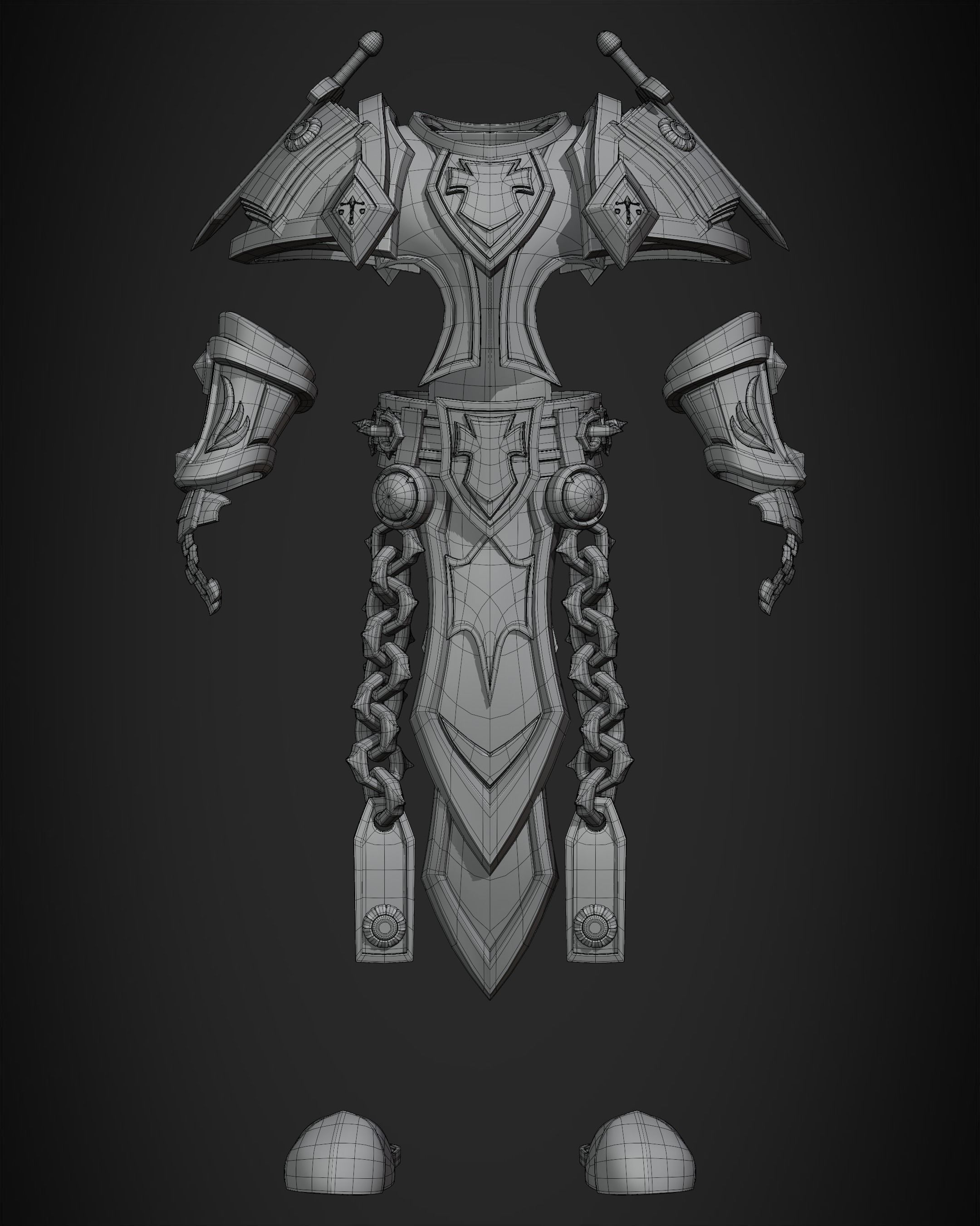 World of Warcraft Paladin Judgment Armor for Cosplay 3D print model_16
