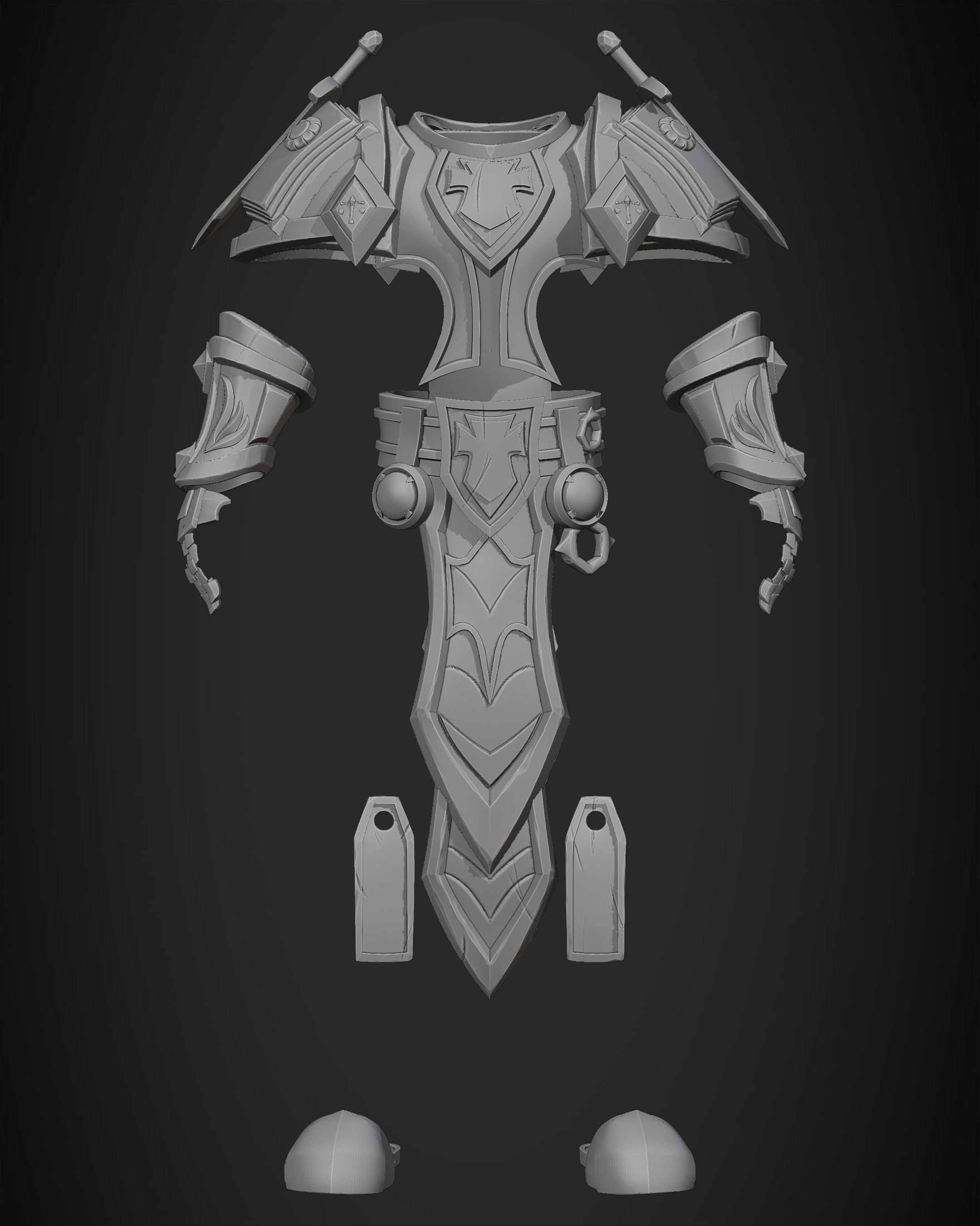World of Warcraft Paladin Judgment Armor for Cosplay 3D print model_15