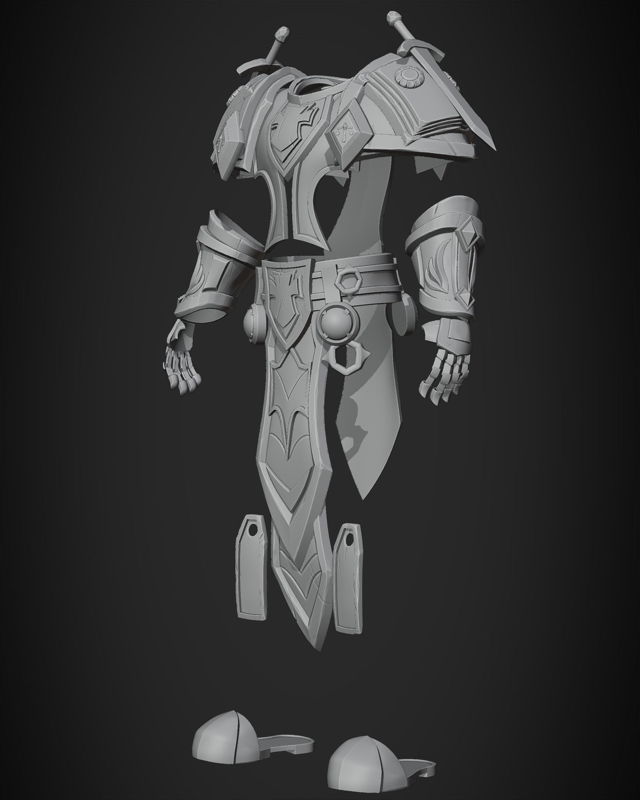 World of Warcraft Paladin Judgment Armor for Cosplay 3D print model_17