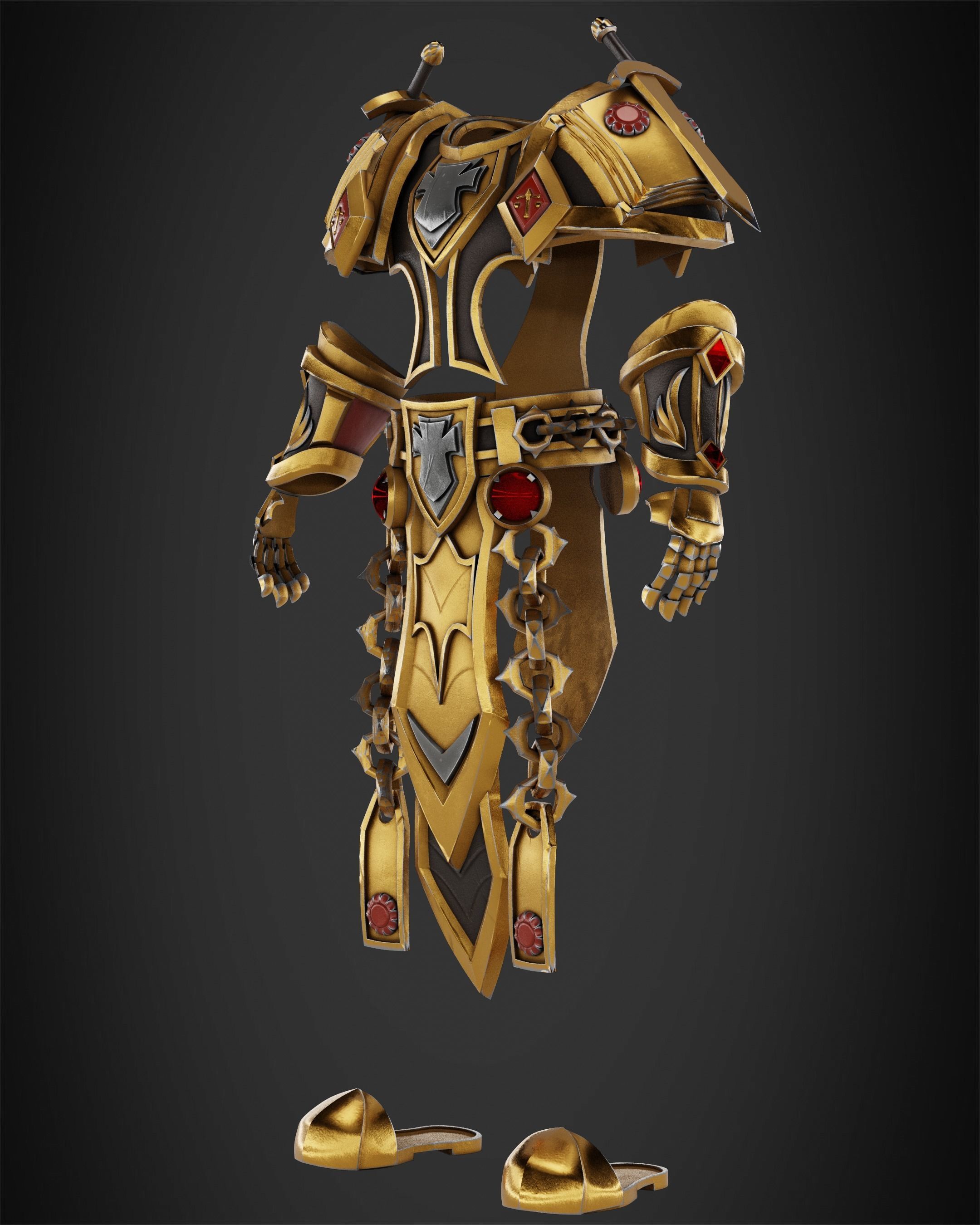 World of Warcraft Paladin Judgment Armor for Cosplay 3D print model_3