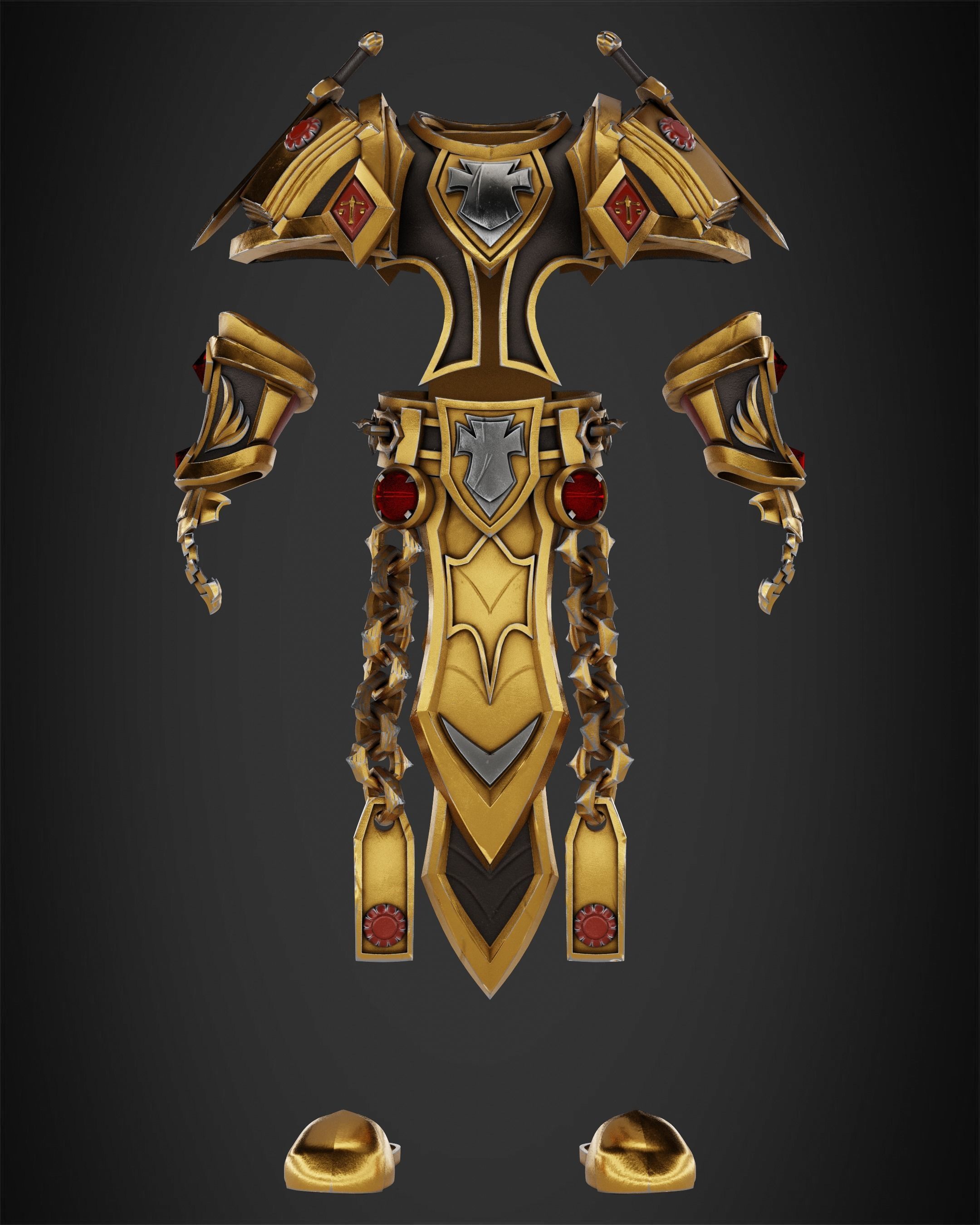 World of Warcraft Paladin Judgment Armor for Cosplay 3D print model_2