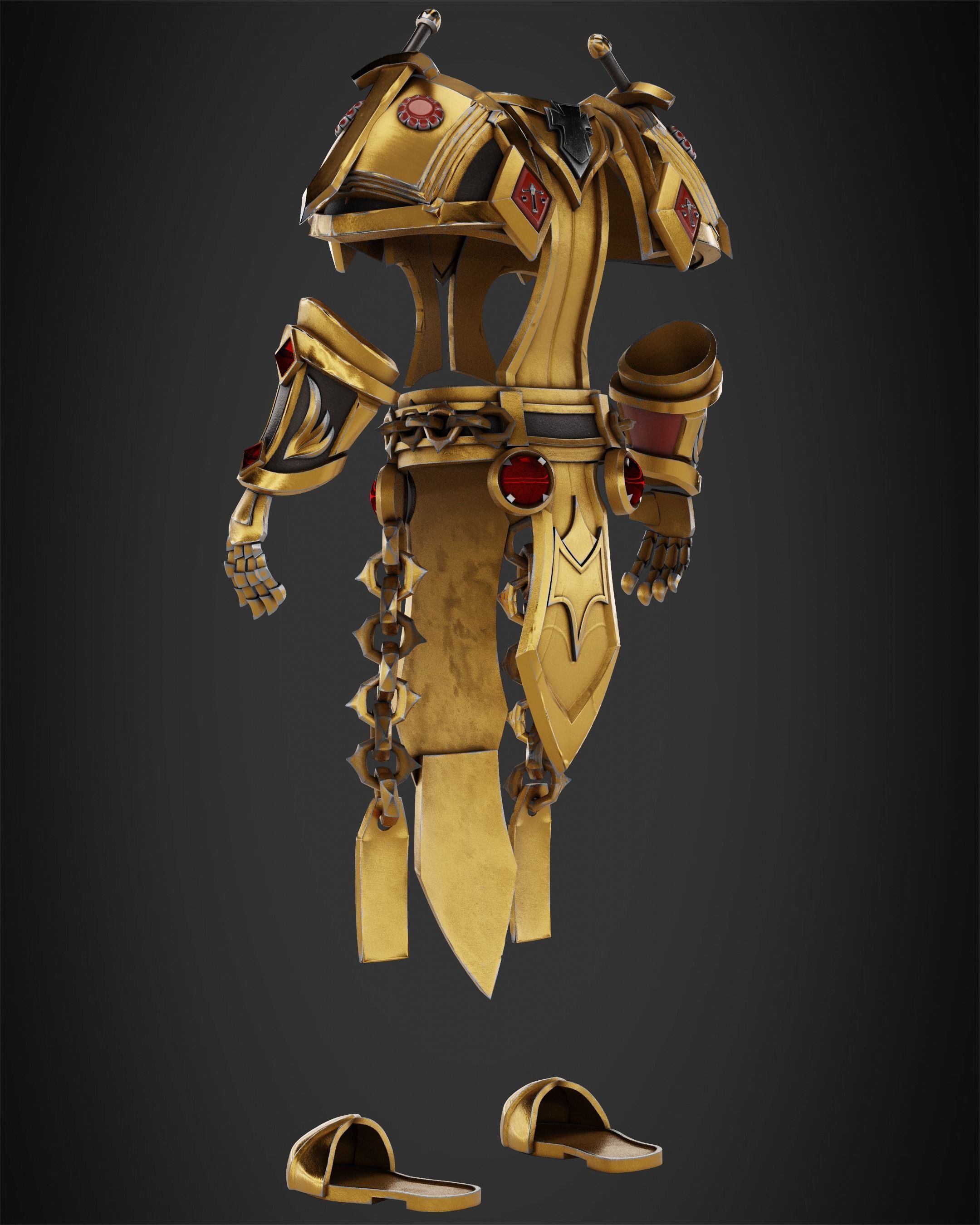 World of Warcraft Paladin Judgment Armor for Cosplay 3D print model_5
