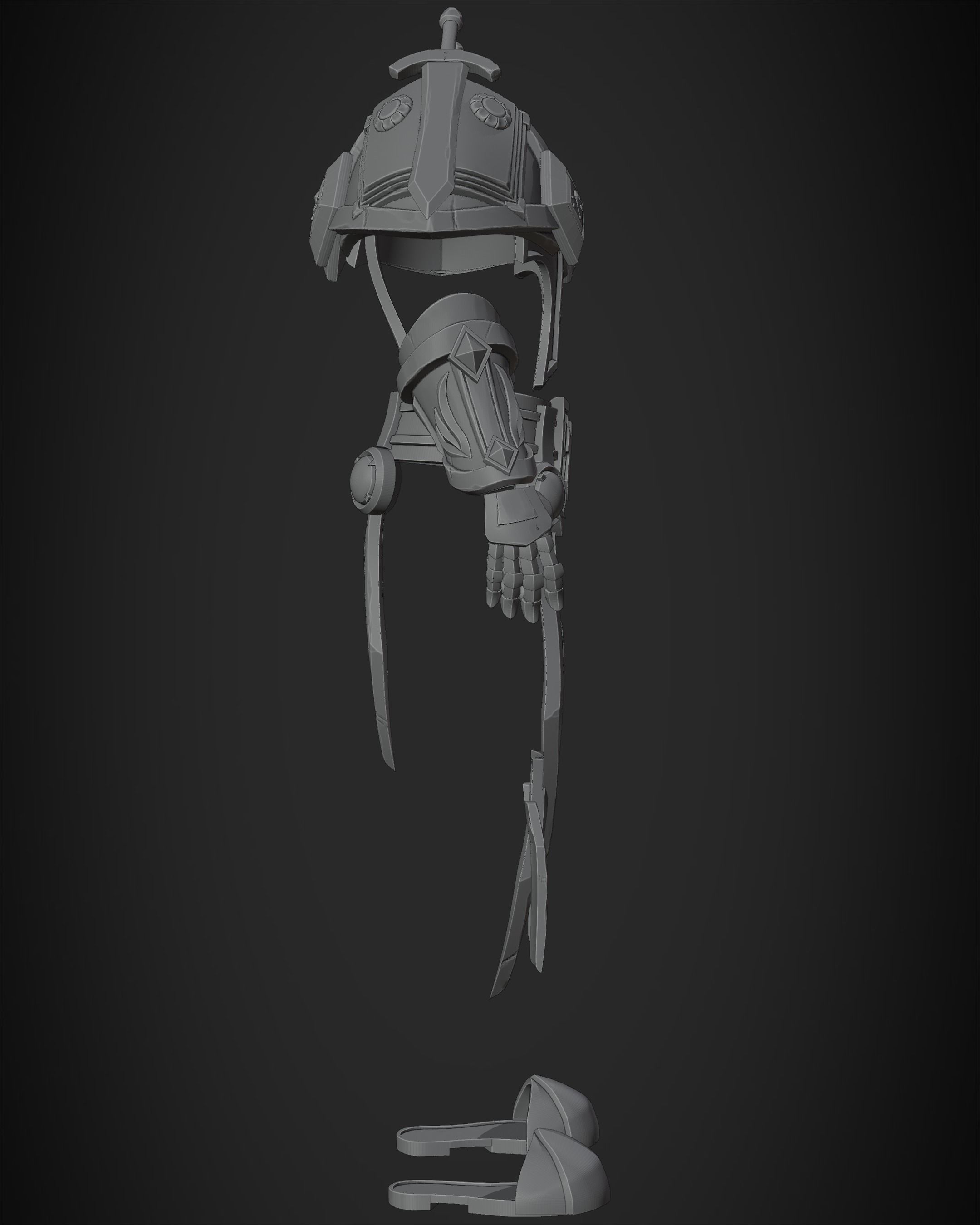 World of Warcraft Paladin Judgment Armor for Cosplay 3D print model_19