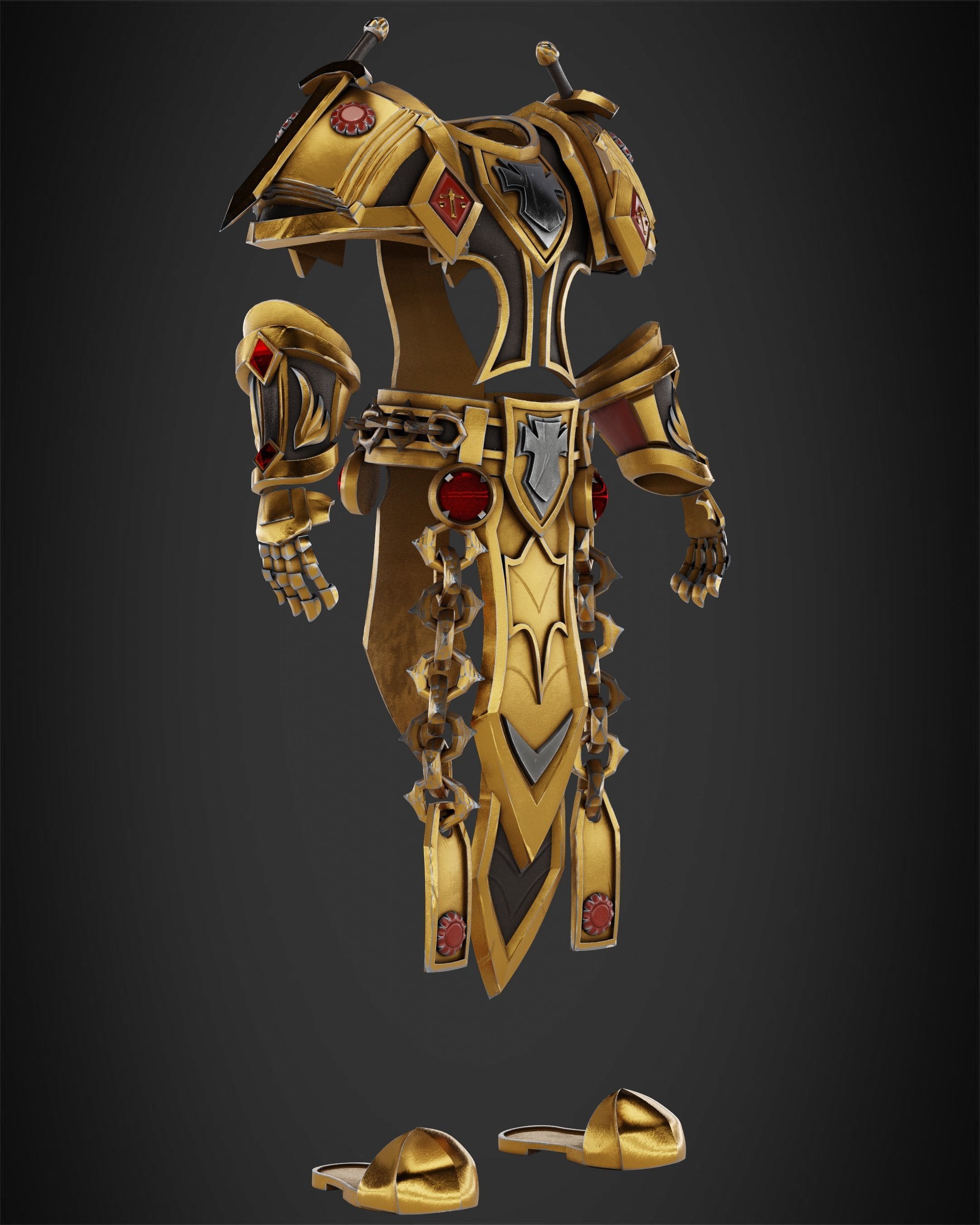 World of Warcraft Paladin Judgment Armor for Cosplay 3D print model_9
