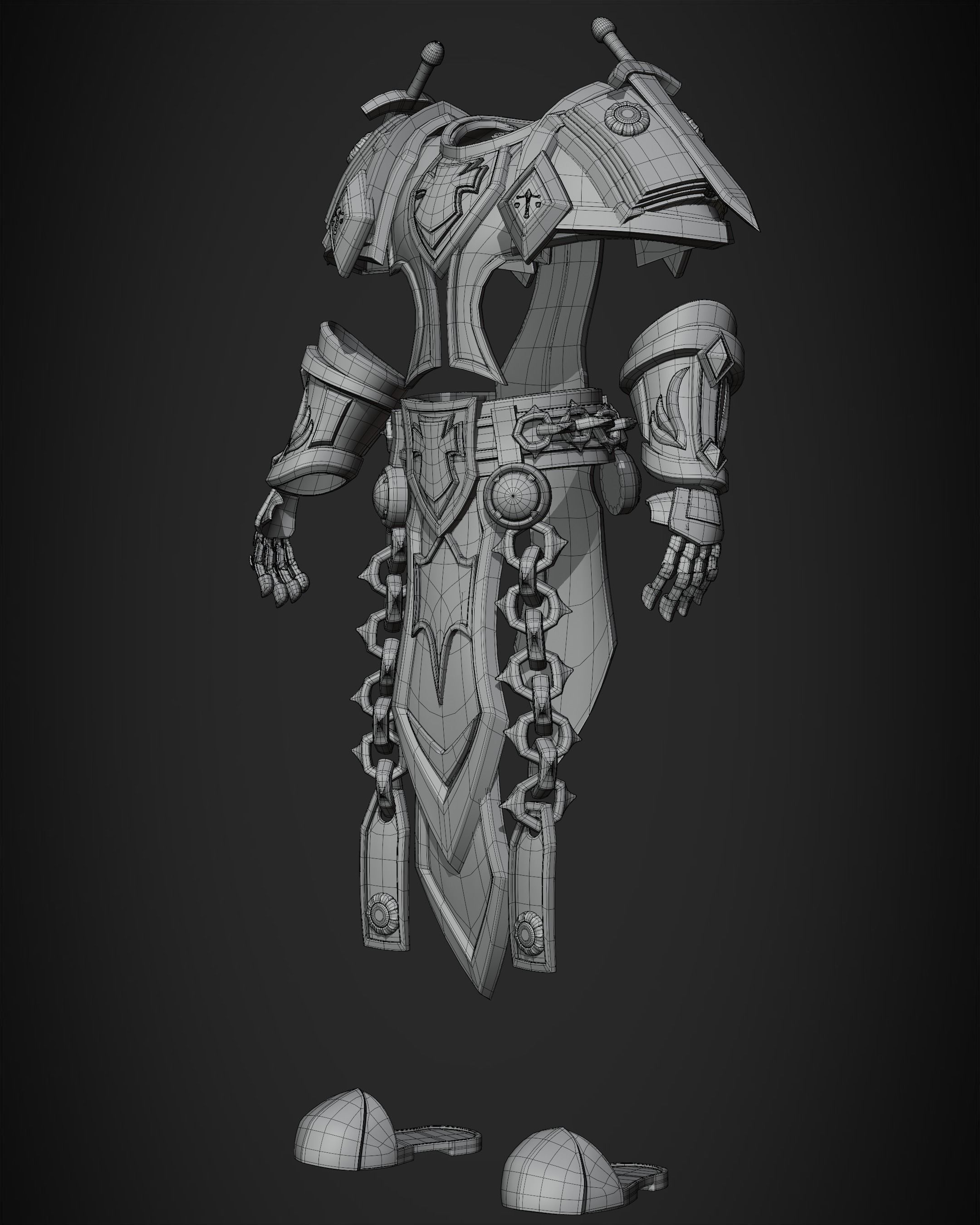 World of Warcraft Paladin Judgment Armor for Cosplay 3D print model_18
