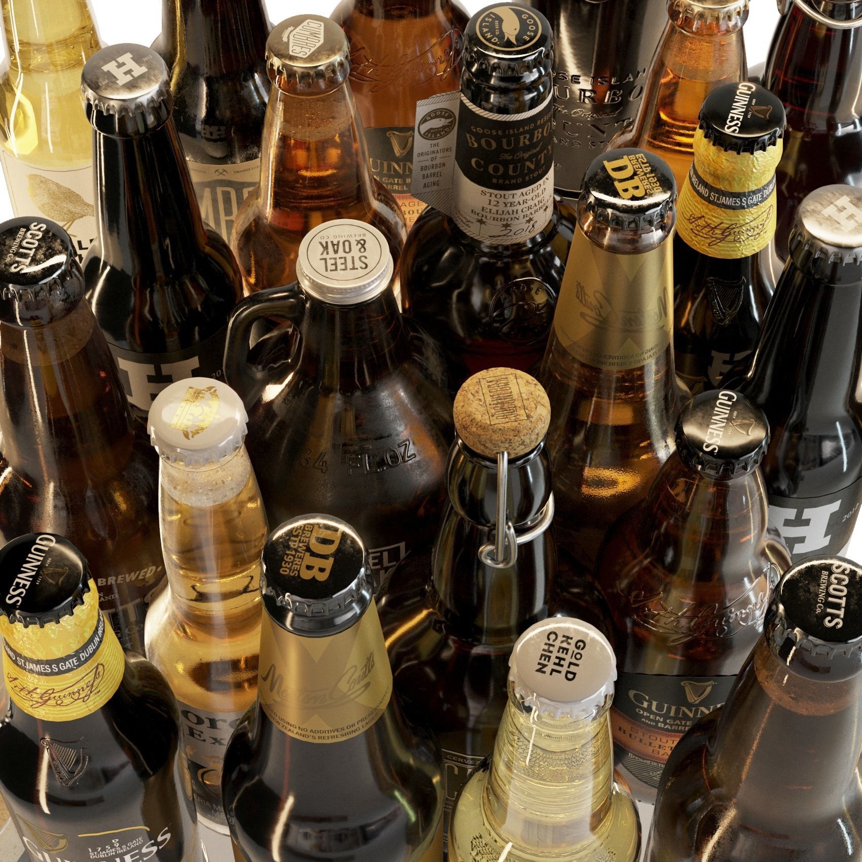 Beer Set 3D model_6