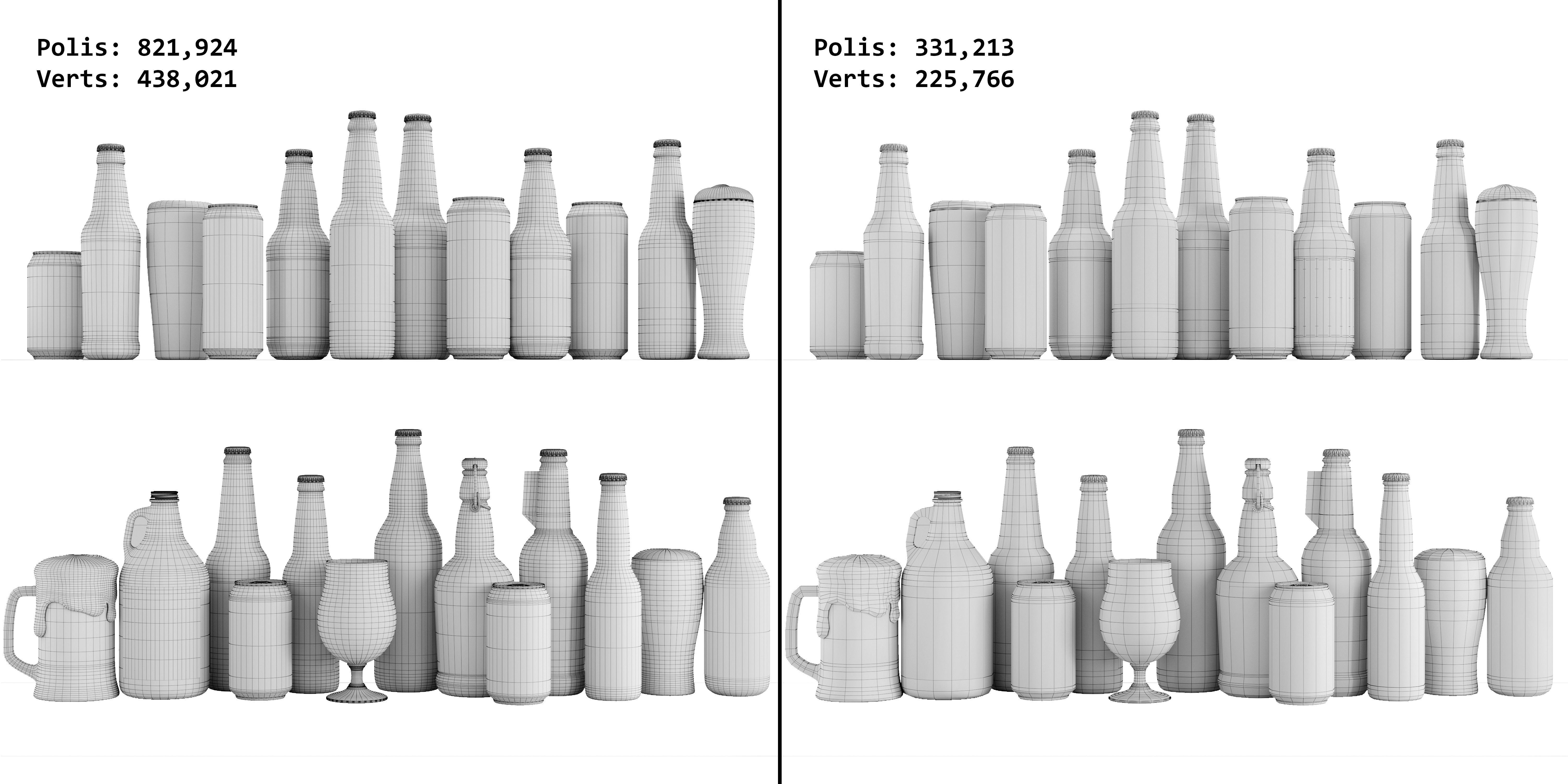 Beer Set 3D model_10