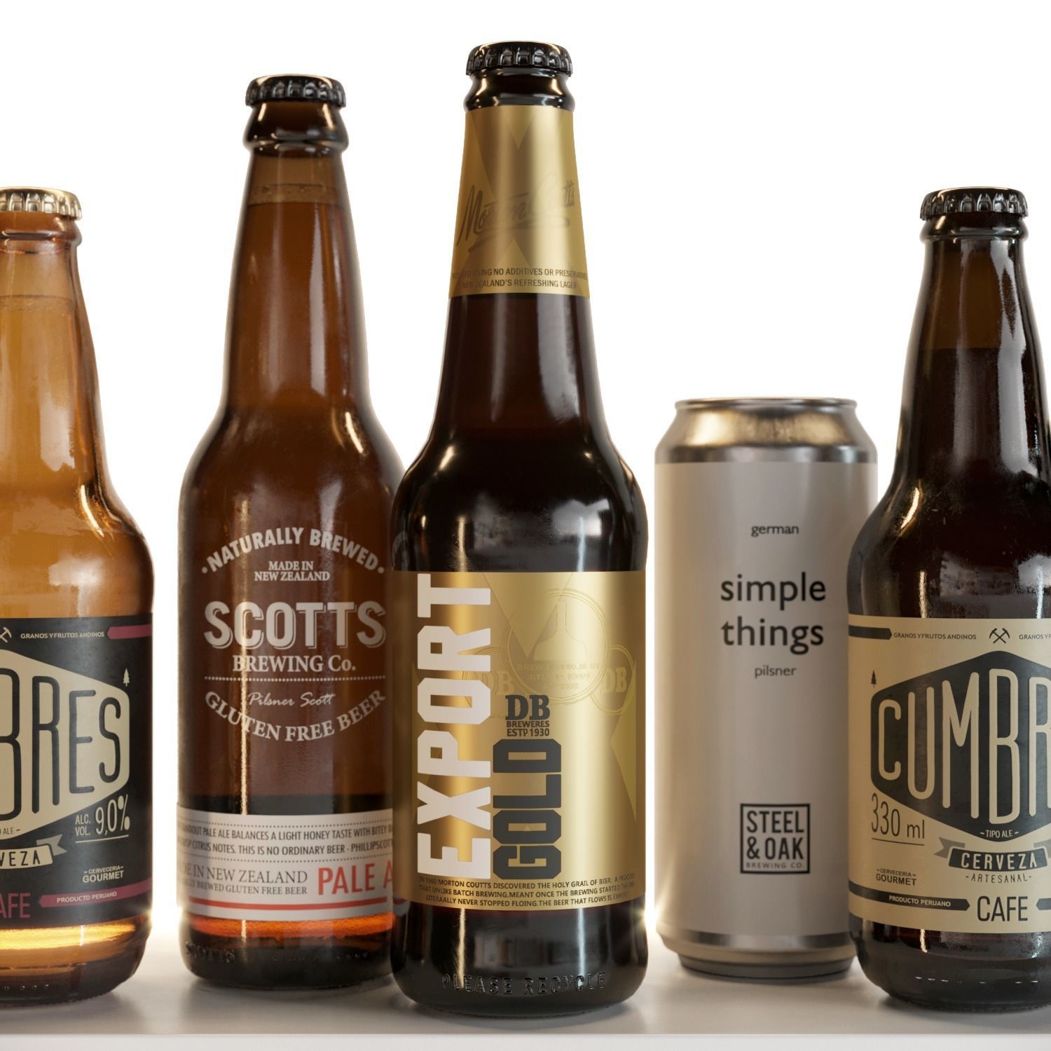 Beer Set 3D model_1