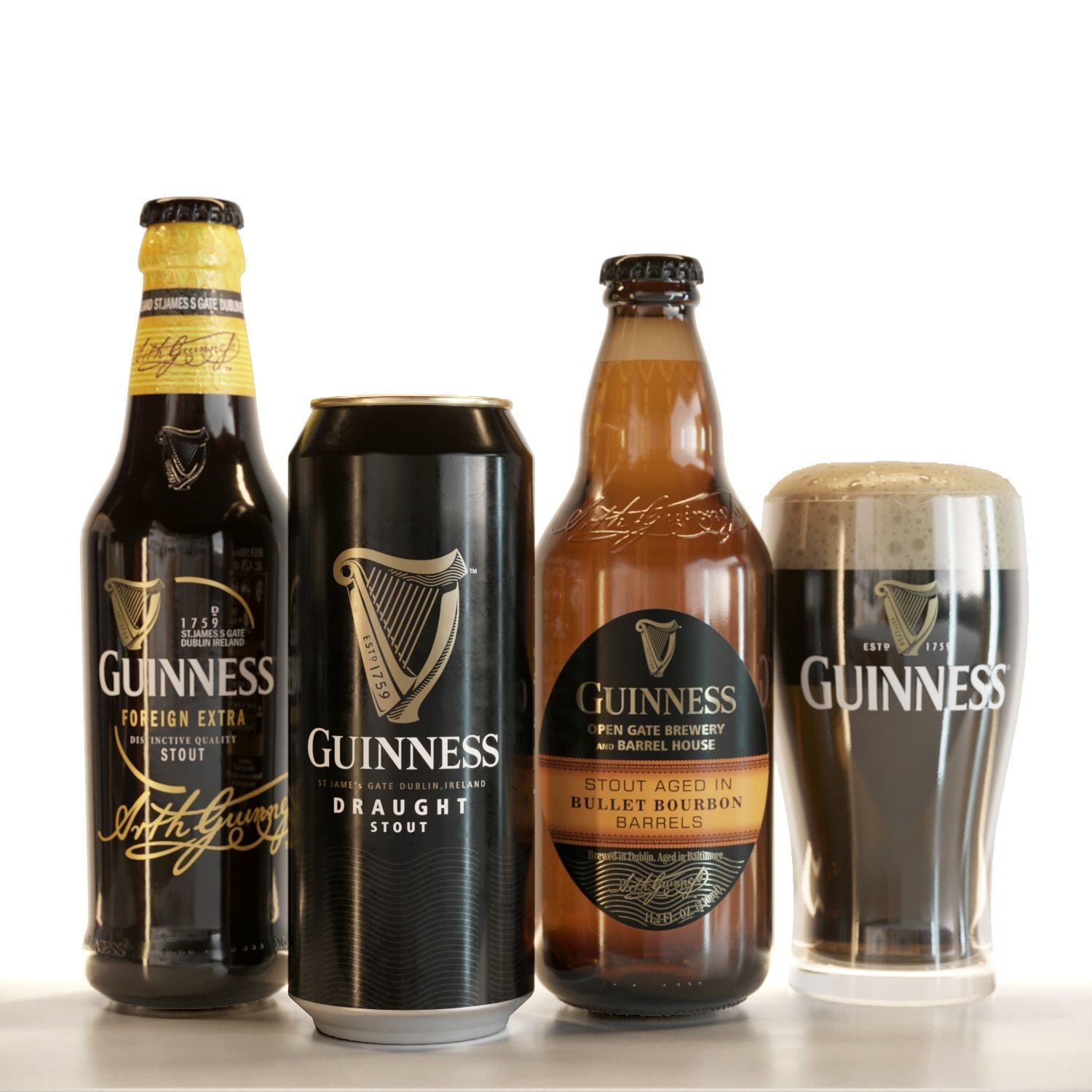 Beer Set 3D model_4