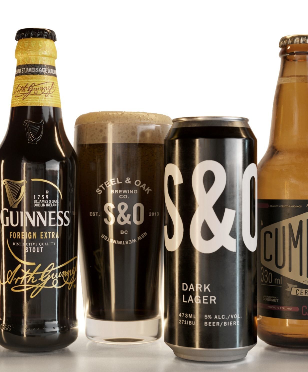 Beer Set 3D model_9