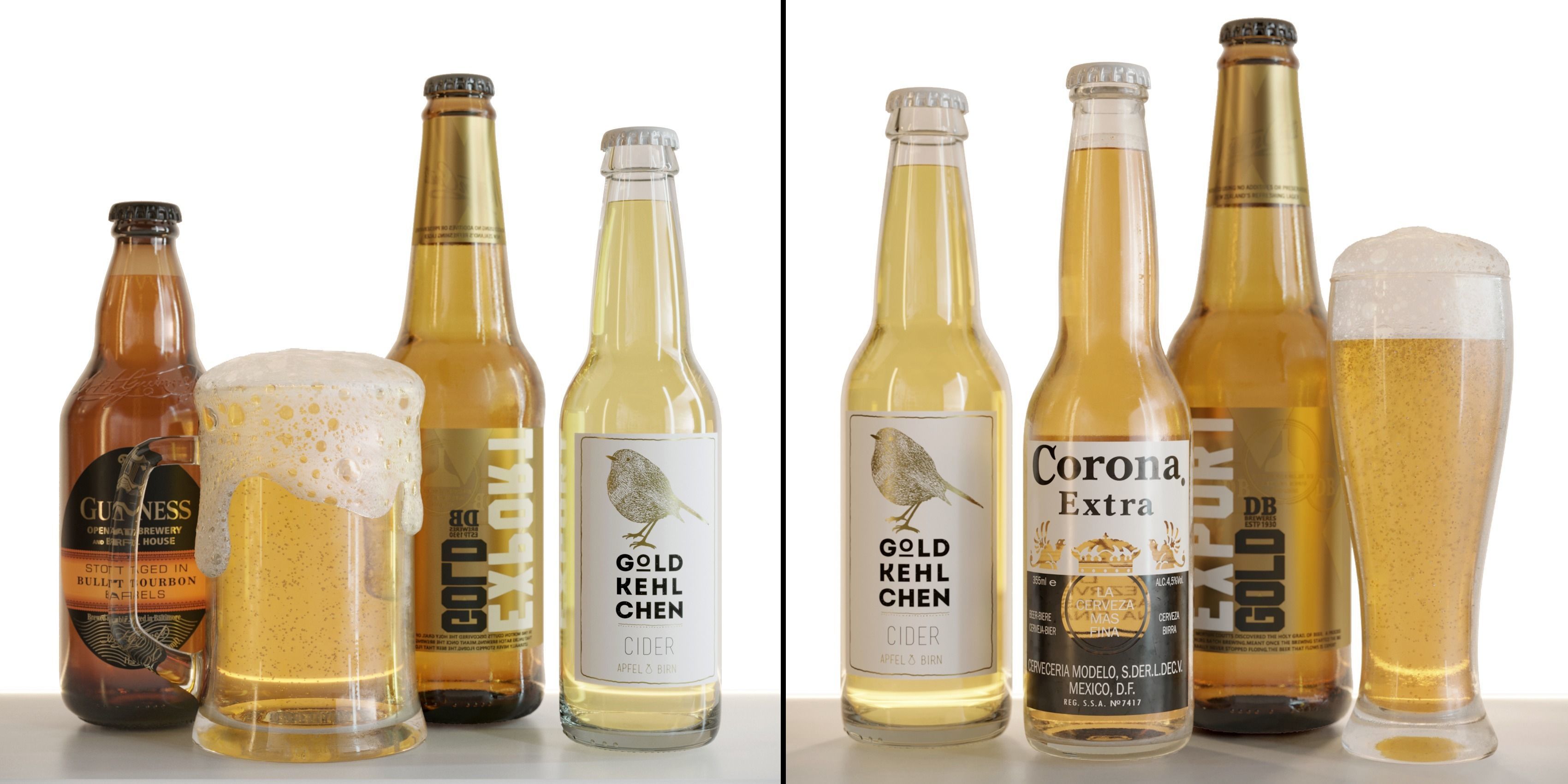 Beer Set 3D model_7