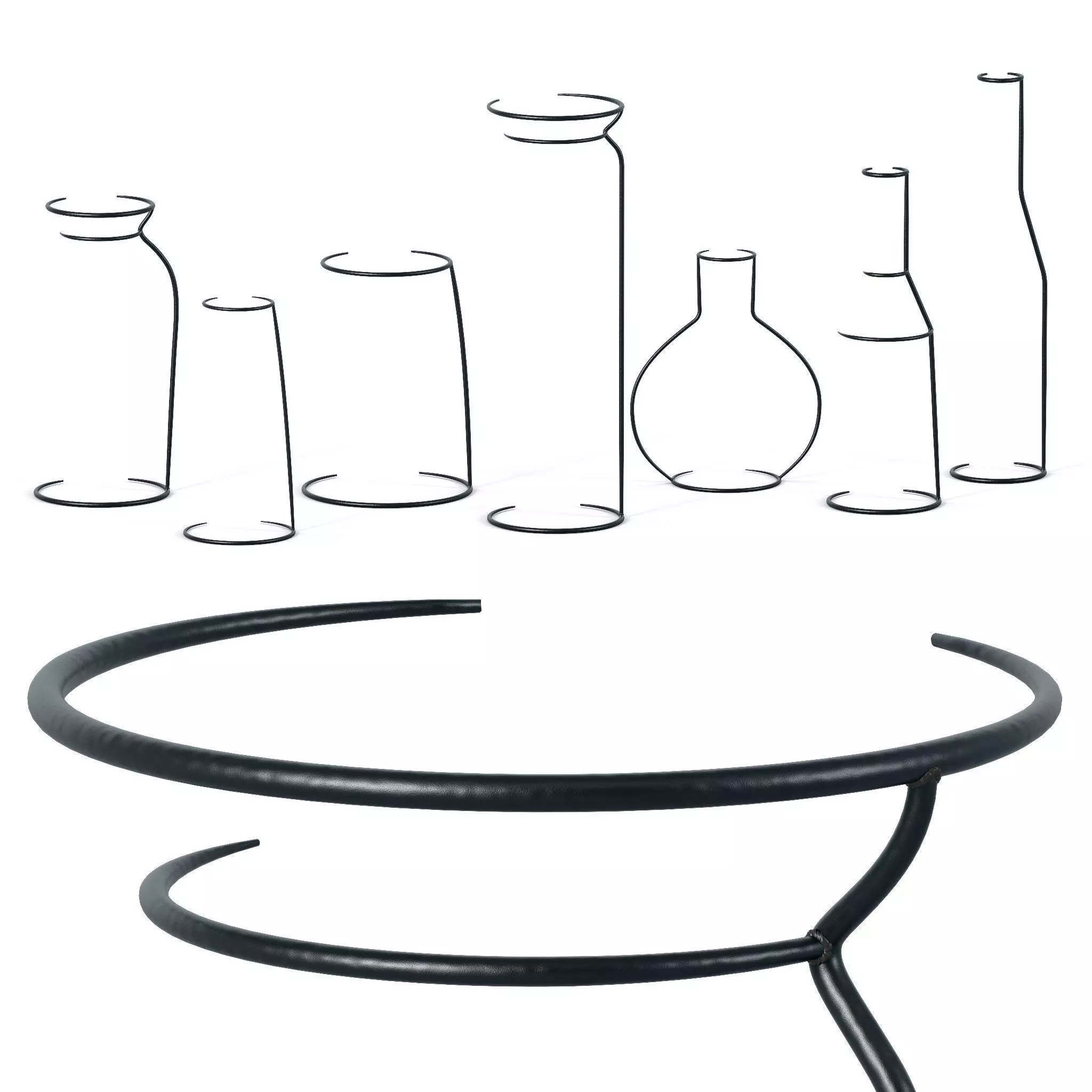 Bottle Decor Set 01 3D model_0