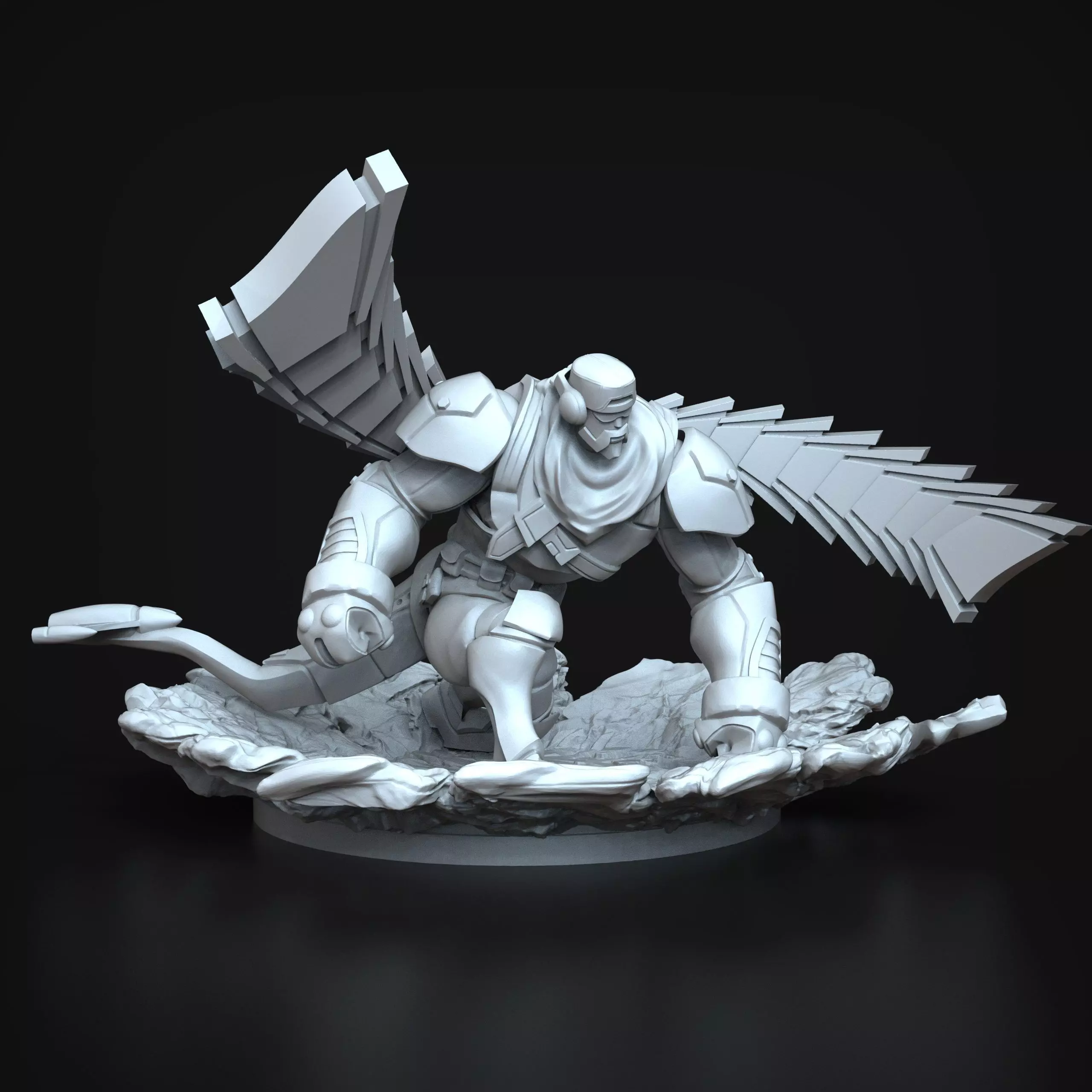 STL Comand Galio League of legends 3D print Model 3D print model_0