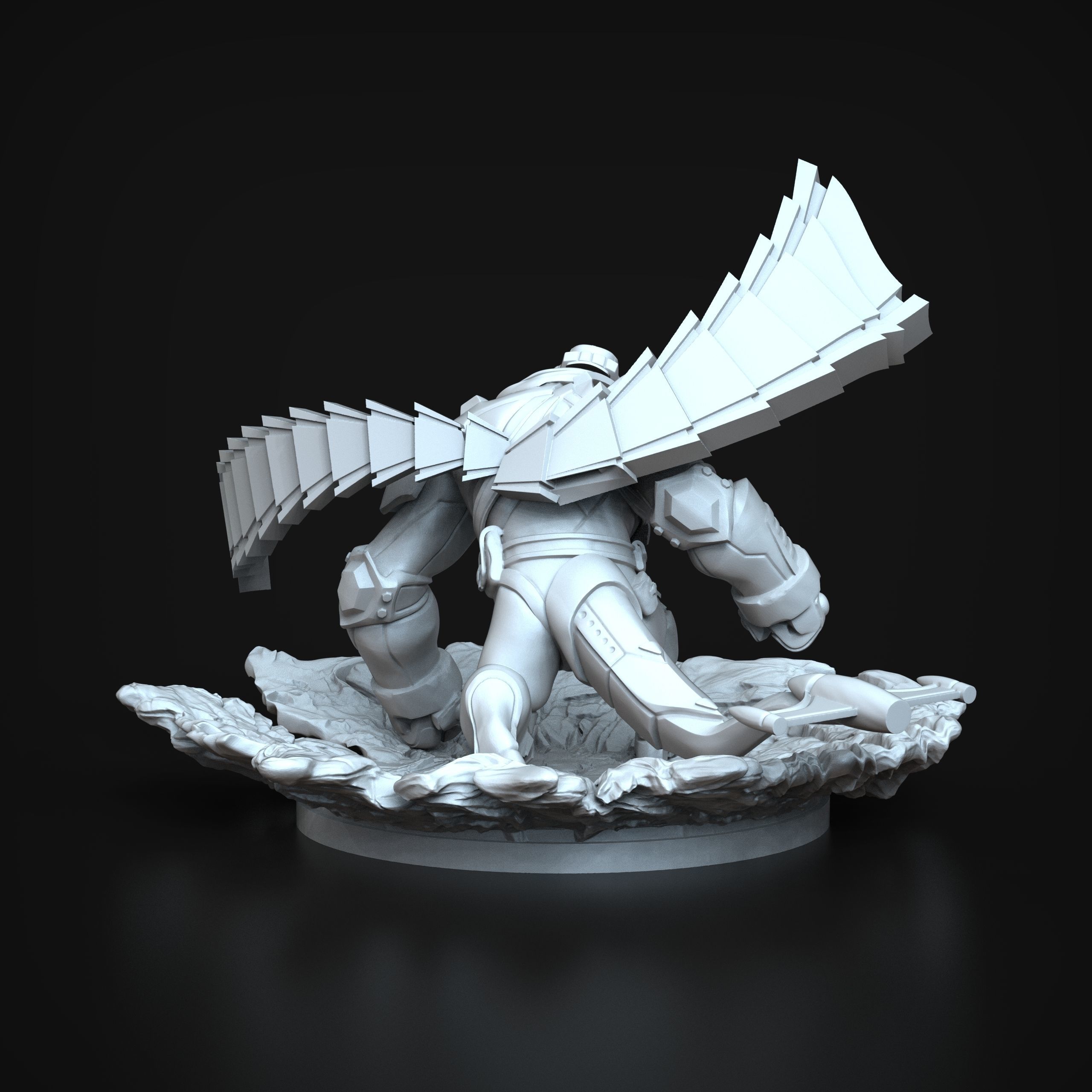 STL Comand Galio League of legends 3D print Model 3D print model_7