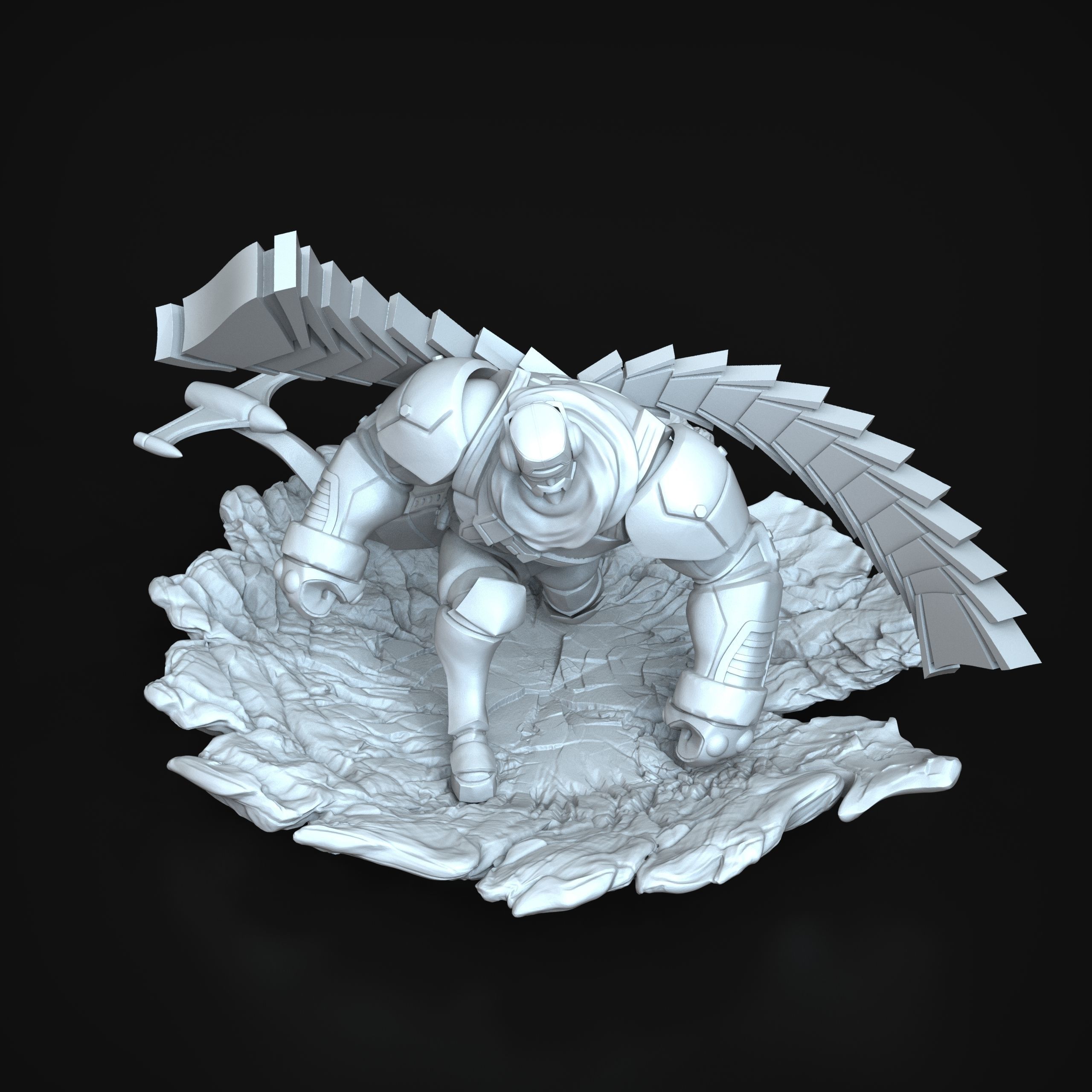 STL Comand Galio League of legends 3D print Model 3D print model_2
