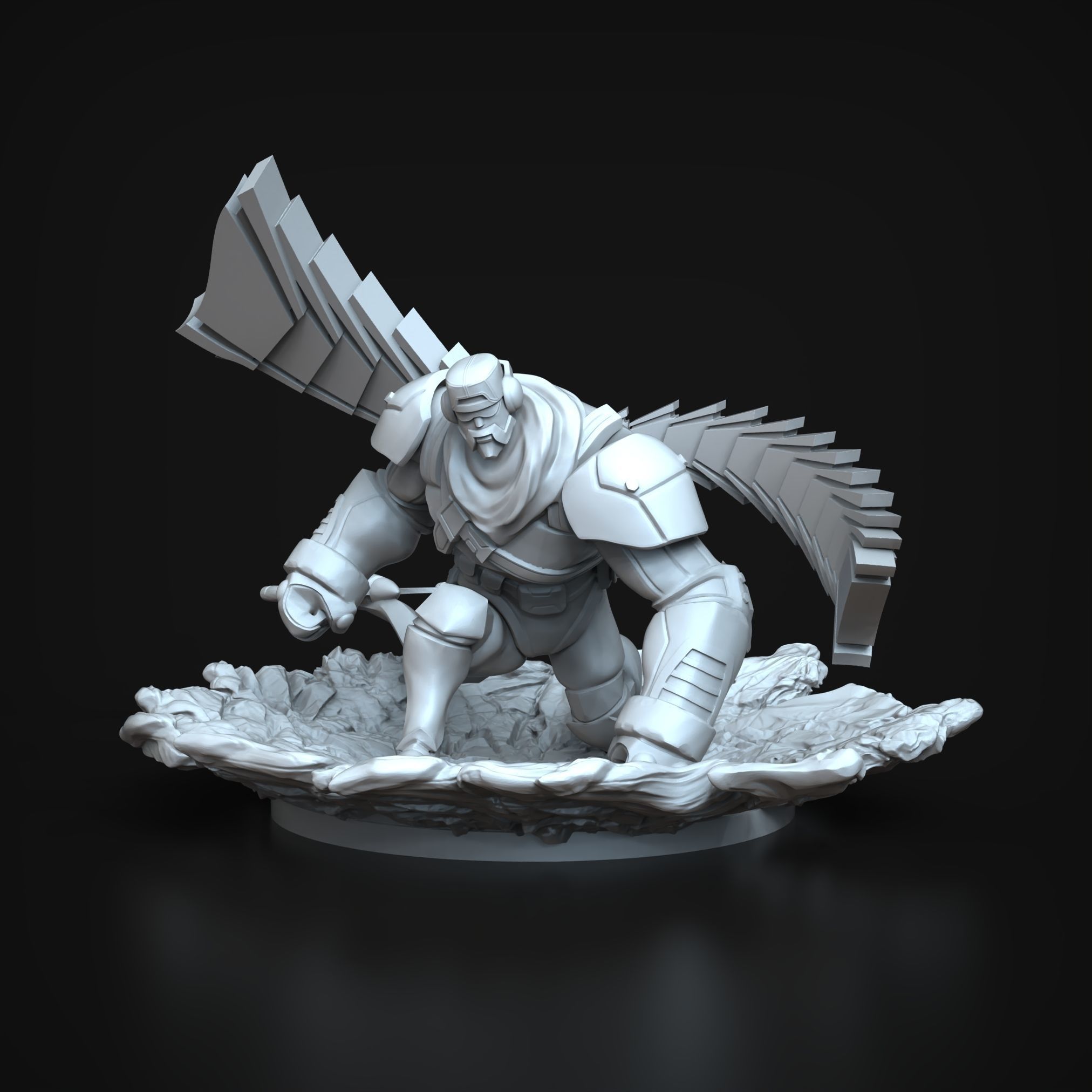 STL Comand Galio League of legends 3D print Model 3D print model_3