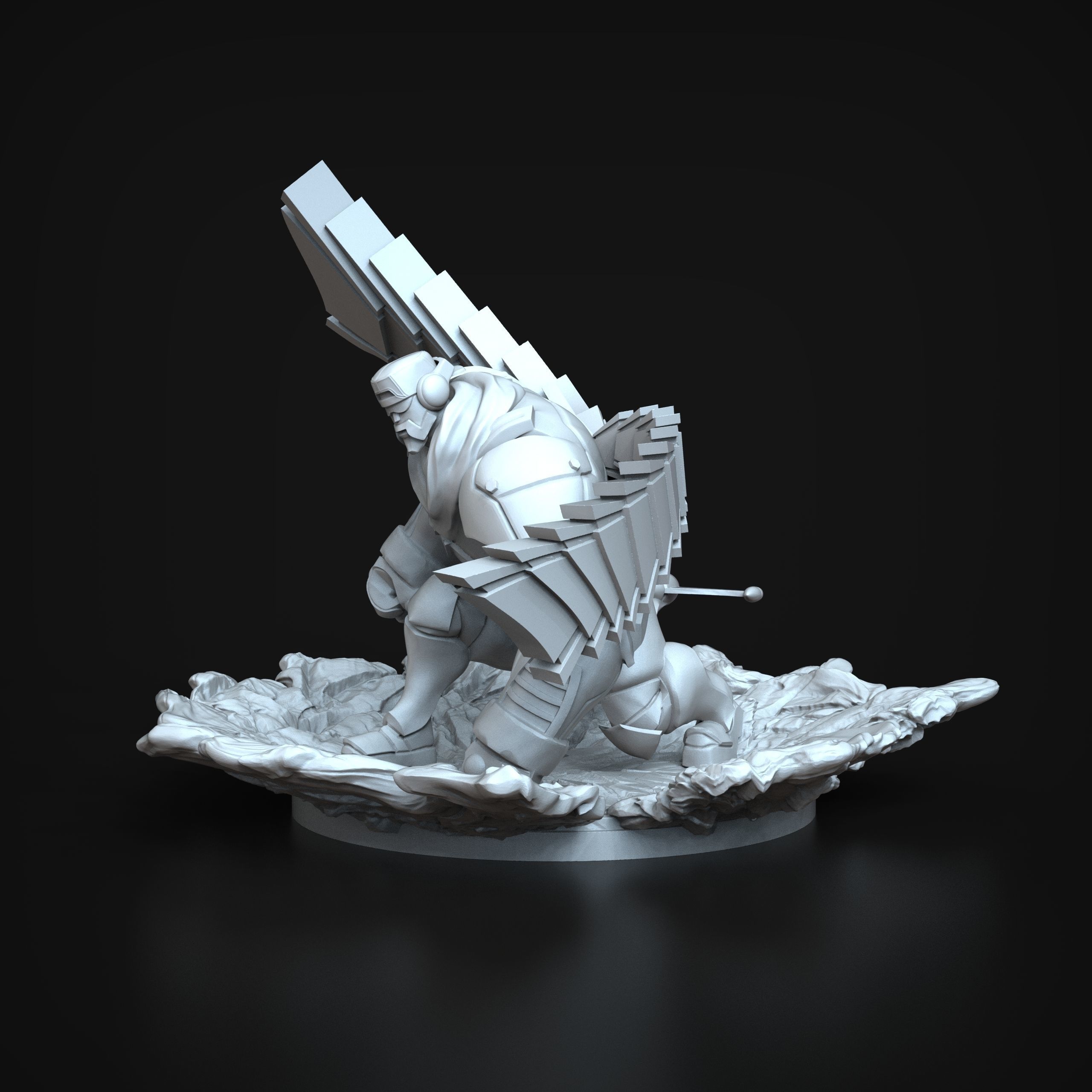 STL Comand Galio League of legends 3D print Model 3D print model_4