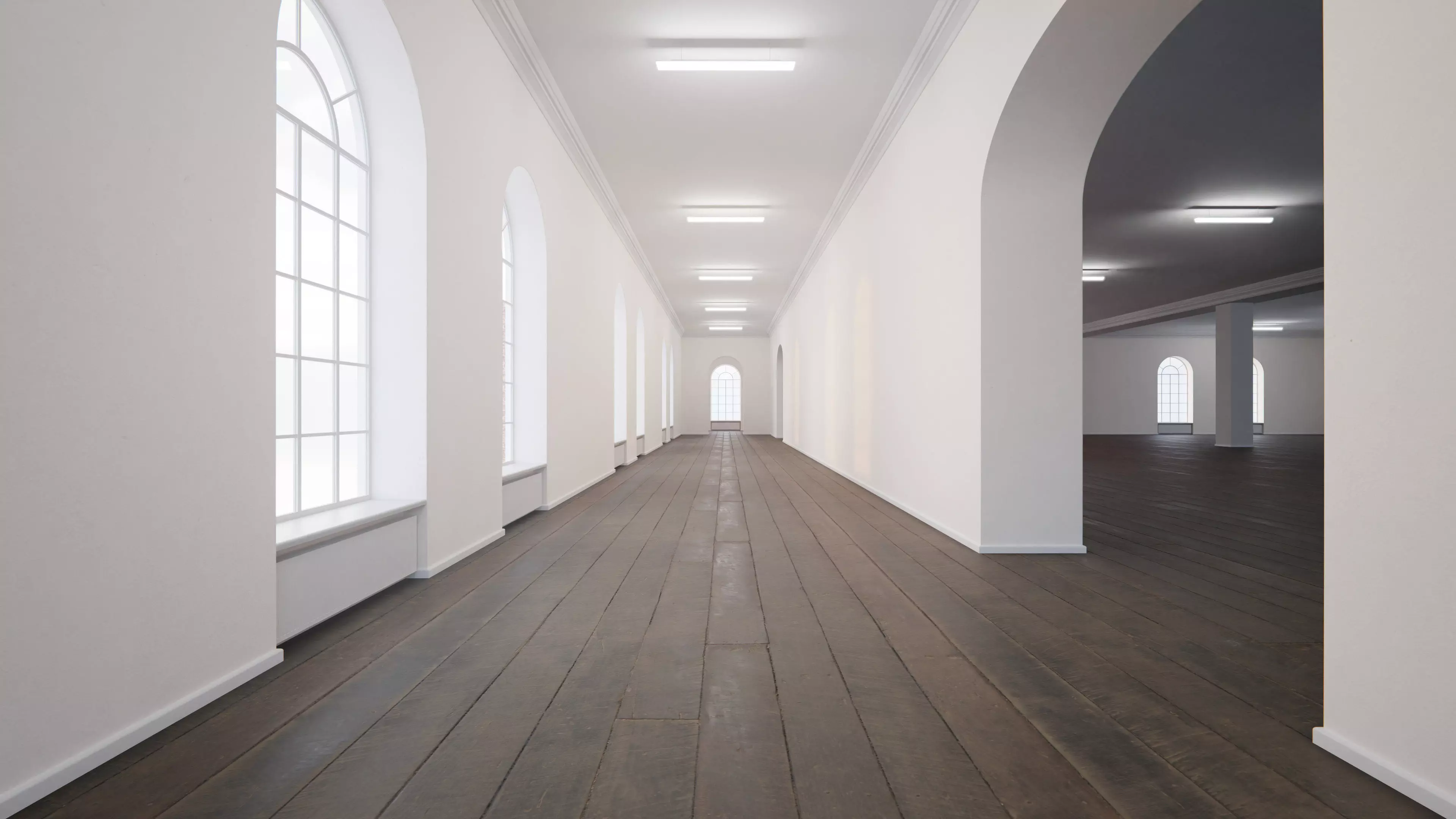 Art Museum Gallery Interior 36 Low-poly 3D model