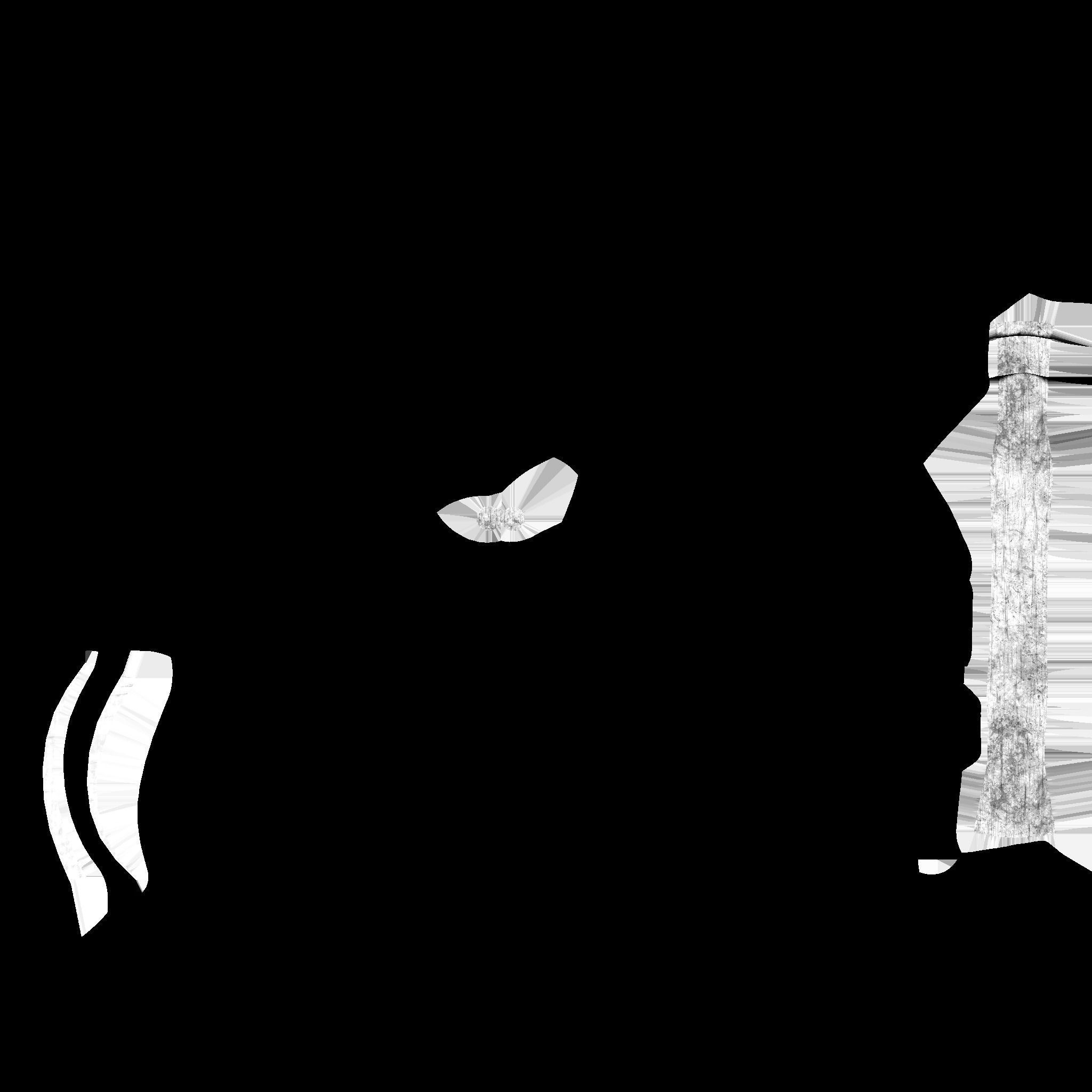 Grim Reaper Costume A05 Red Death - Character Design Low-poly 3D model_28