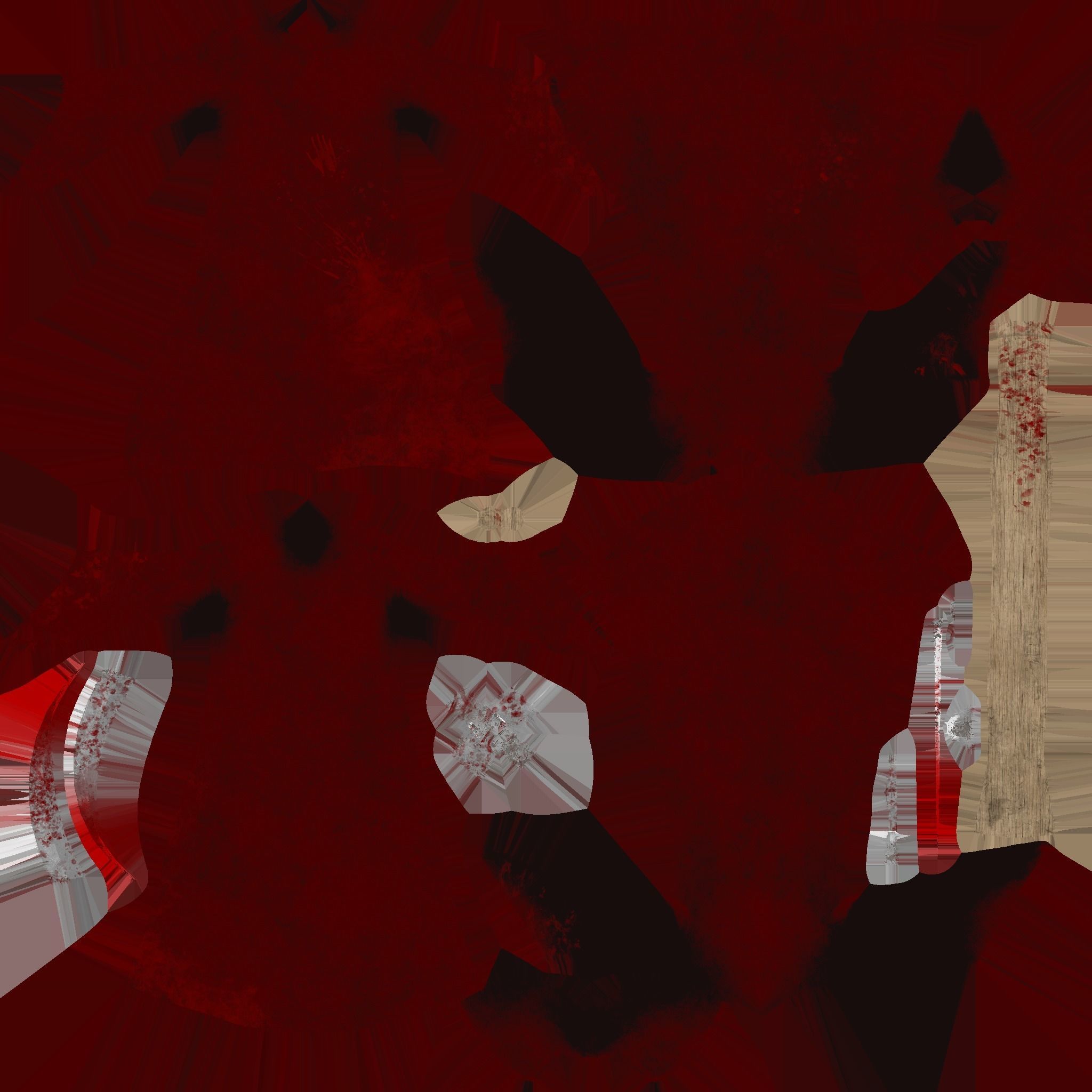 Grim Reaper Costume A05 Red Death - Character Design Low-poly 3D model_29