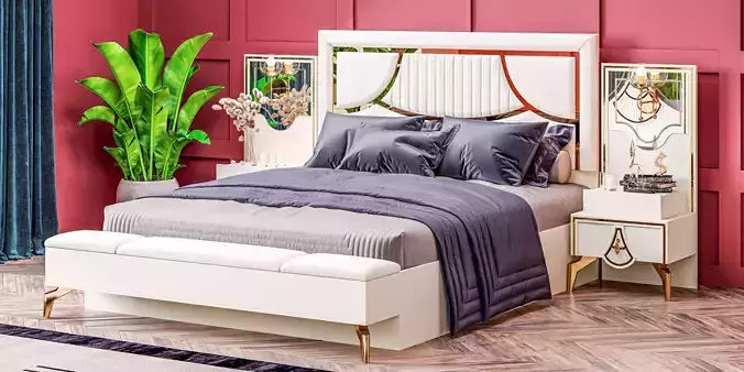 Modern Bed By Honor Furniture