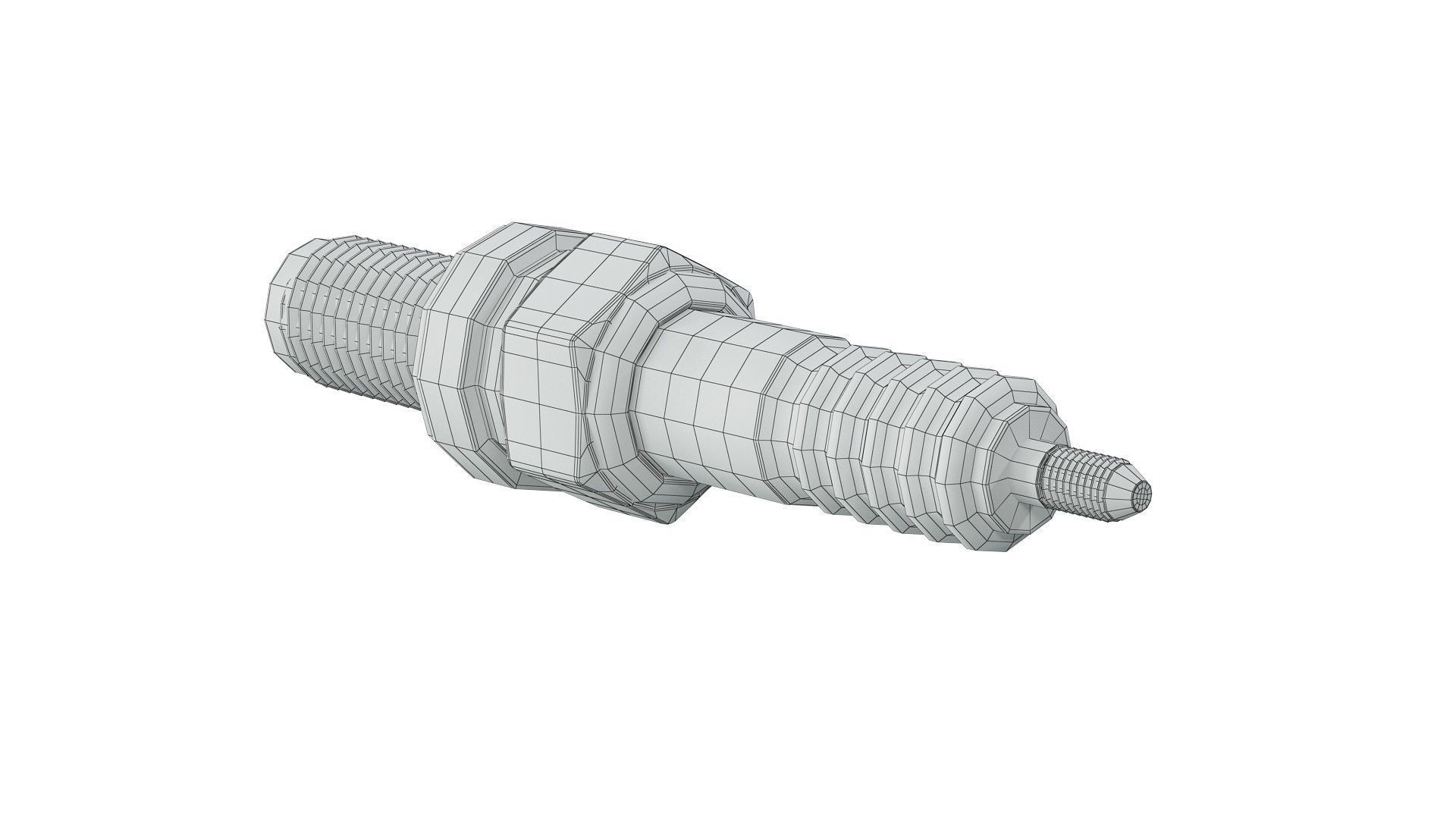 Spark plug 3D model_5
