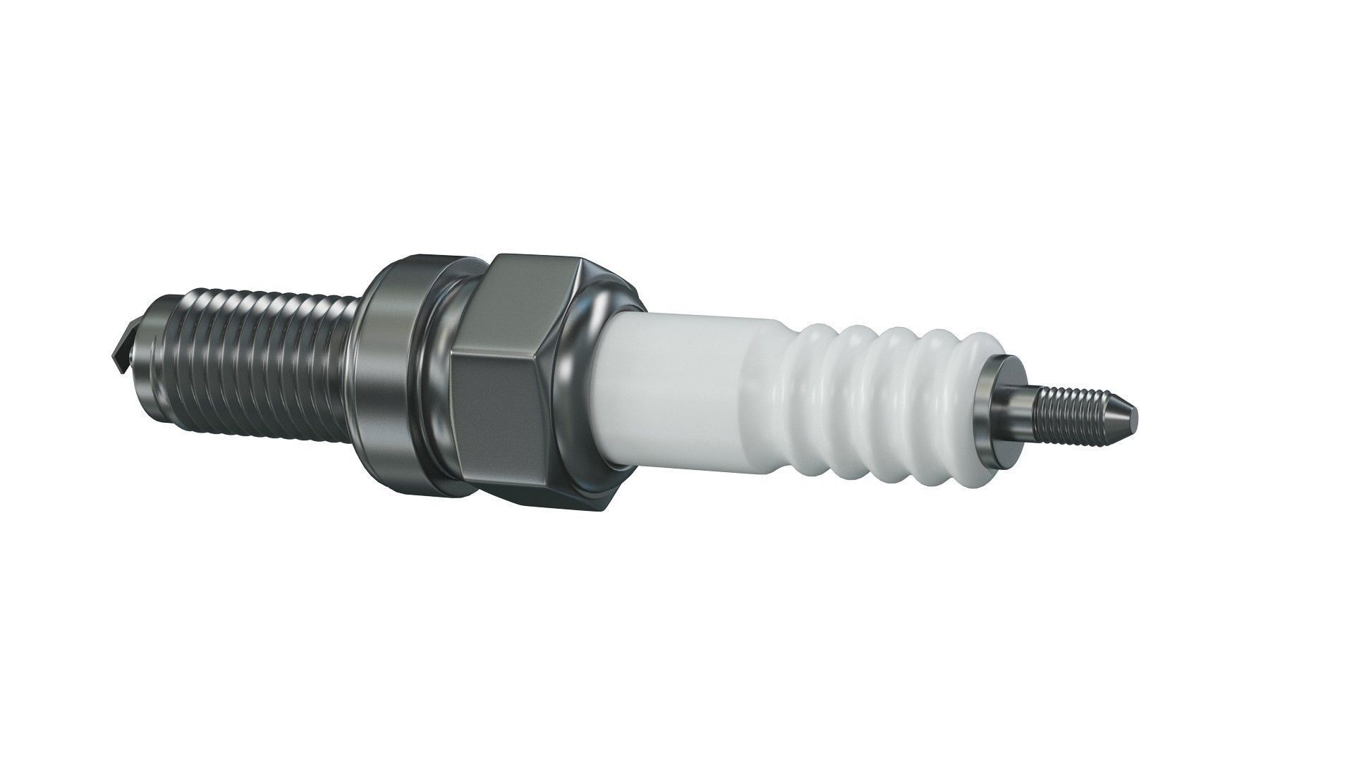 Spark plug 3D model_2