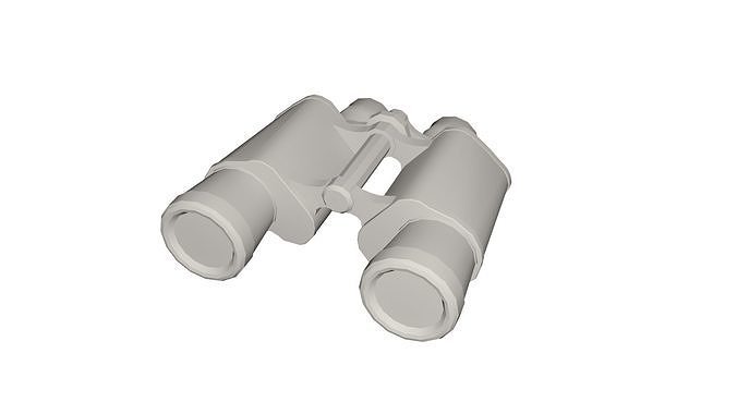 binocular Low-poly 3D model