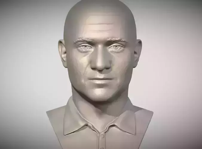 Andre Agassi bust for 3D printing 3D print model