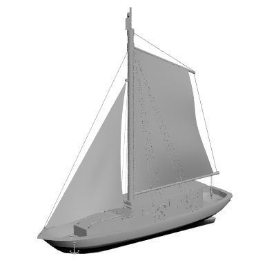 Ship concept 3D model_8