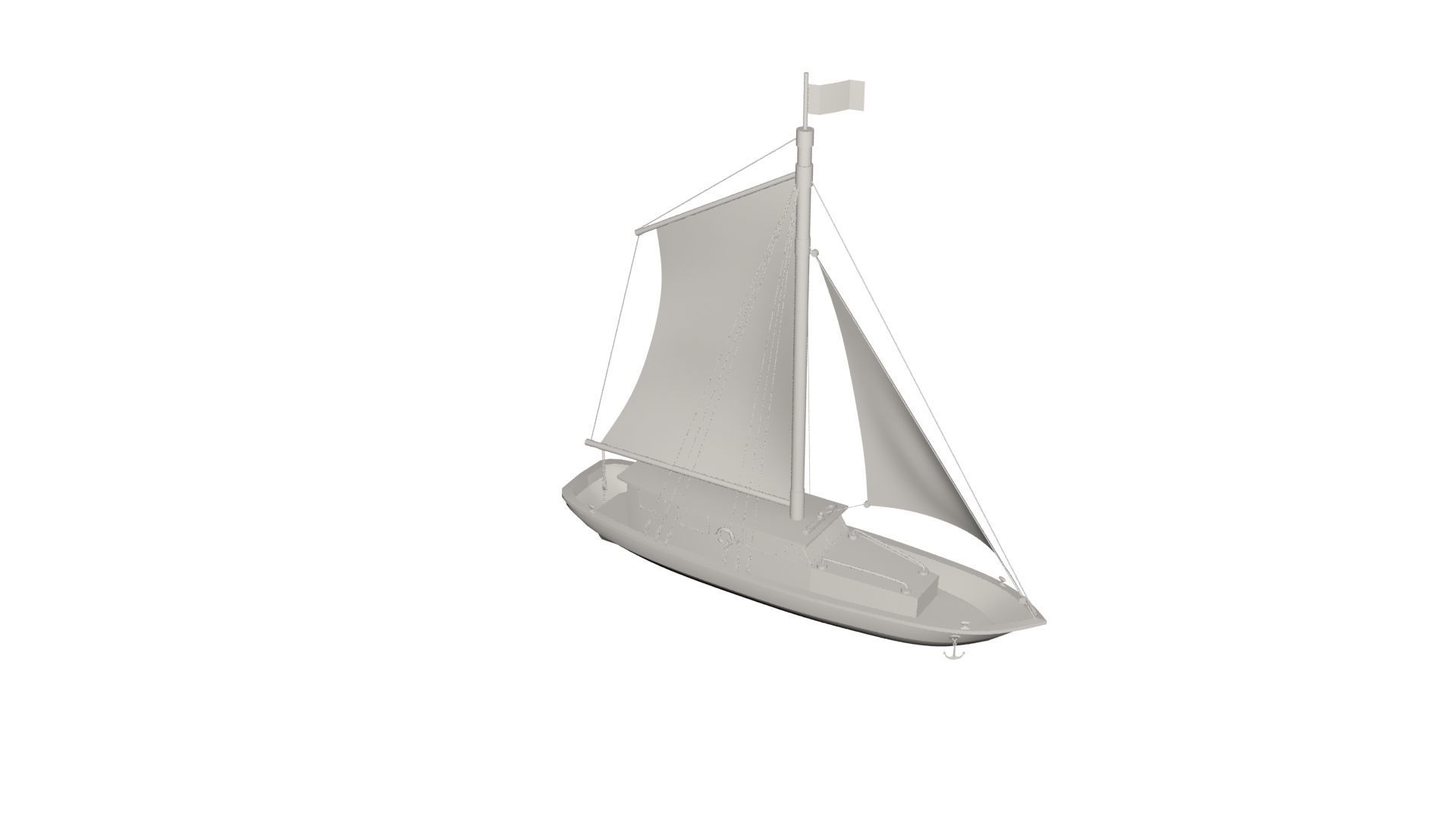 Ship concept 3D model_3