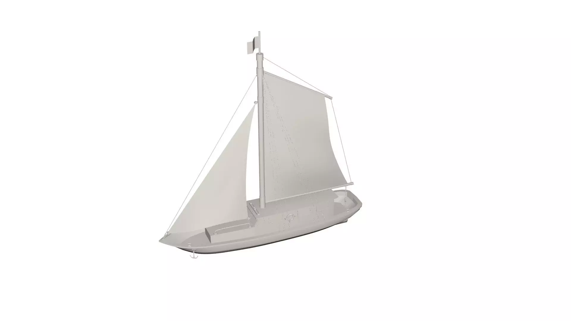 Ship concept 3D model_0