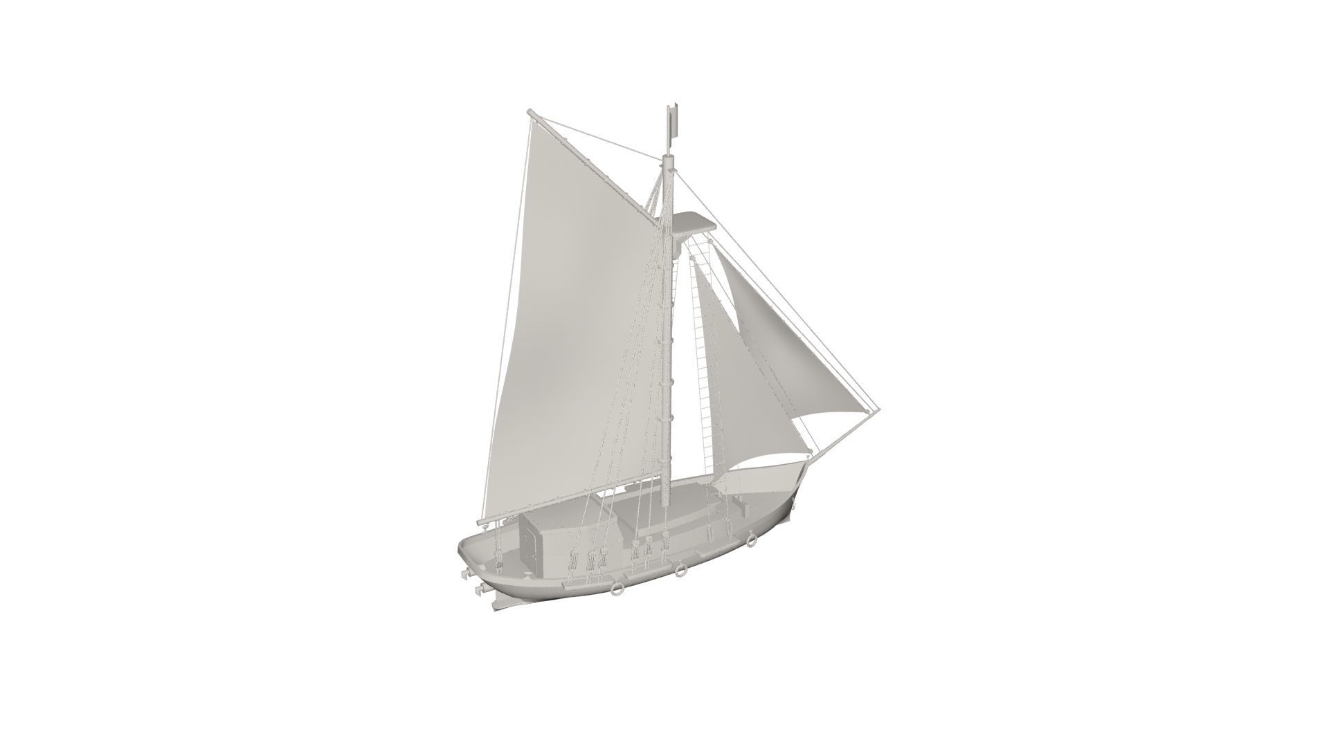 Ship concept 3D model_4
