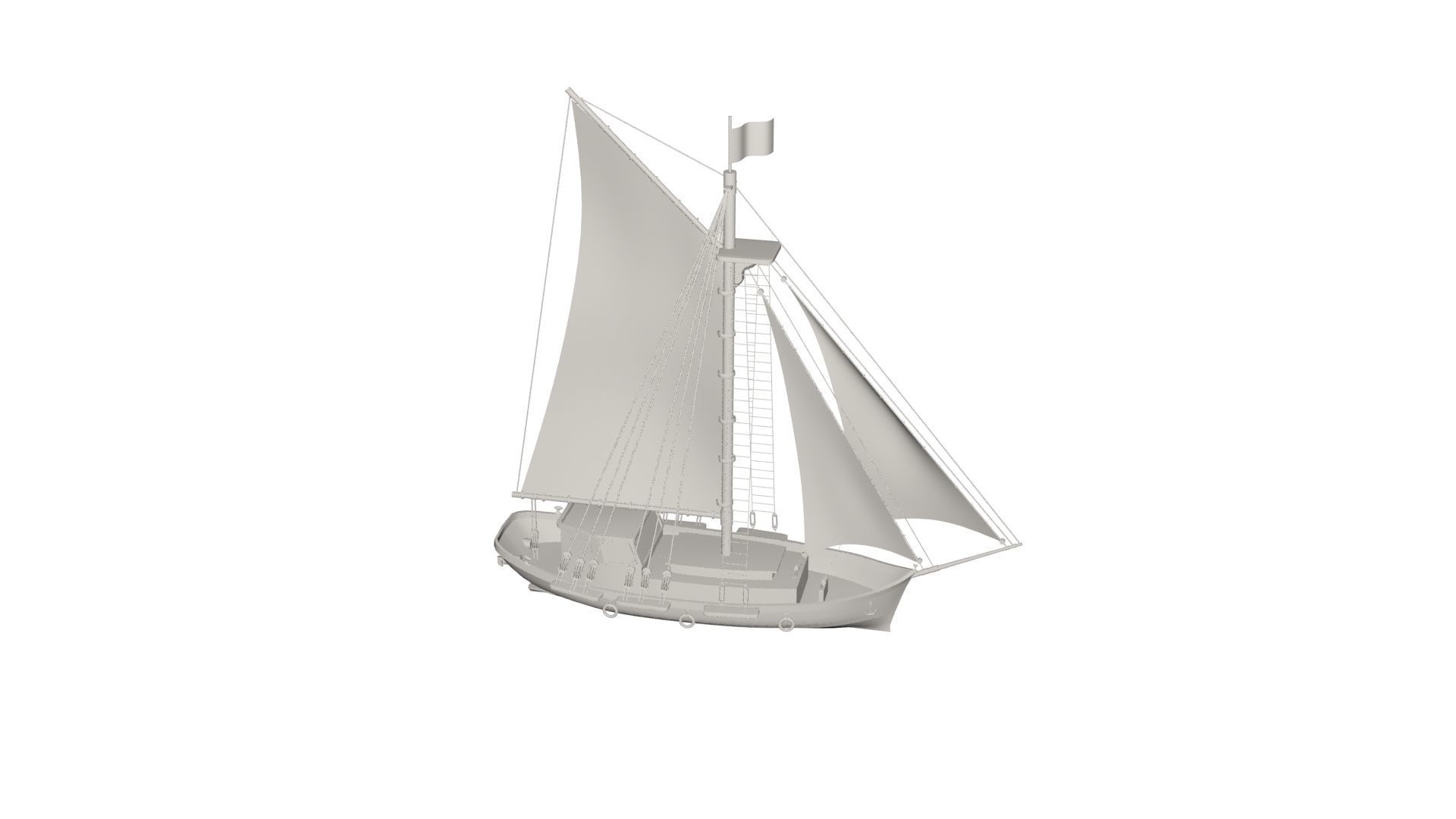 Ship concept 3D model_3