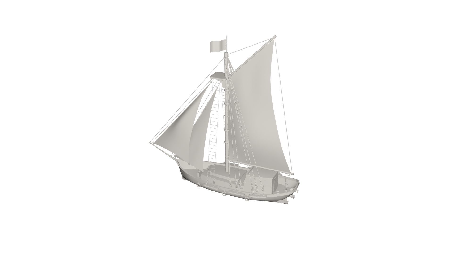 Ship concept 3D model_7
