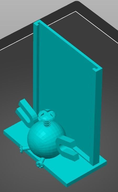 Magnemite Pokemon TCG frame for card  3D print model_3