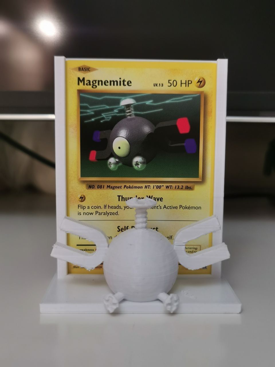 Magnemite Pokemon TCG frame for card  3D print model_5