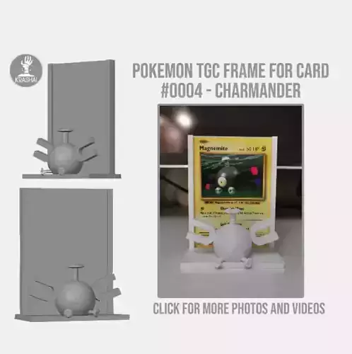 Magnemite Pokemon TCG frame for card  3D print model