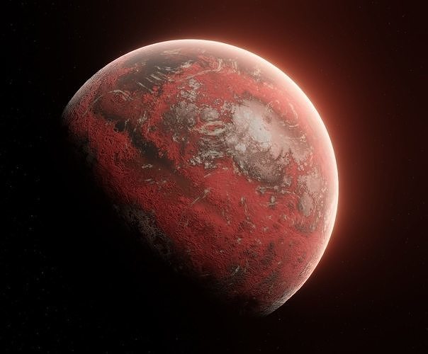 Planet Space Ready to game  Low-poly 3D model